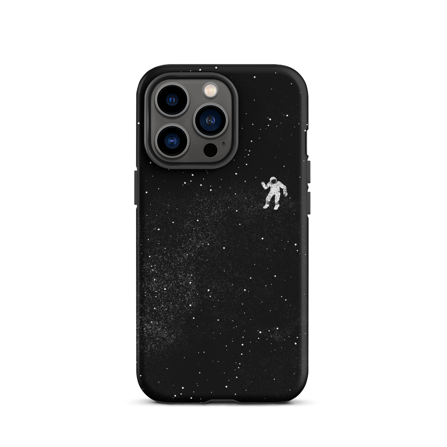 A small astronaut floating through space between the immensity of the universe and the stars. A perfect minimalist art for those who are passionate about space.