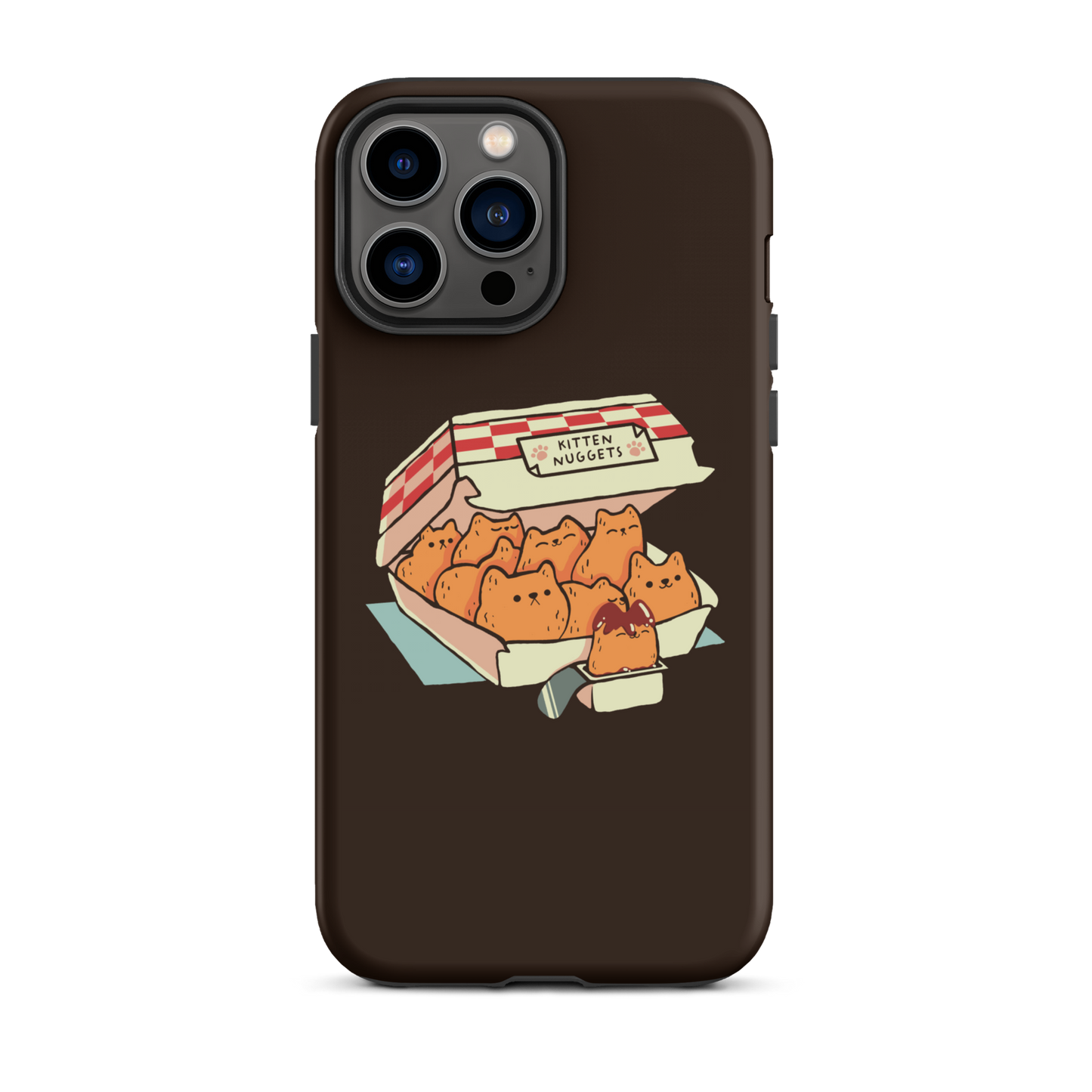 A box of cute nuggets that are shaped like cute kittens. An art that mixes humor, kittens and fast food.