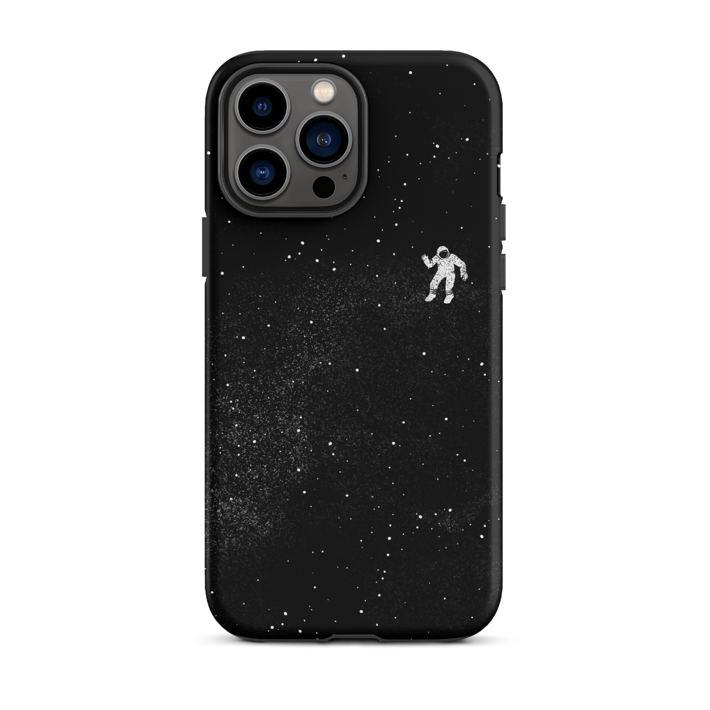 A small astronaut floating through space between the immensity of the universe and the stars. A perfect minimalist art for those who are passionate about space.