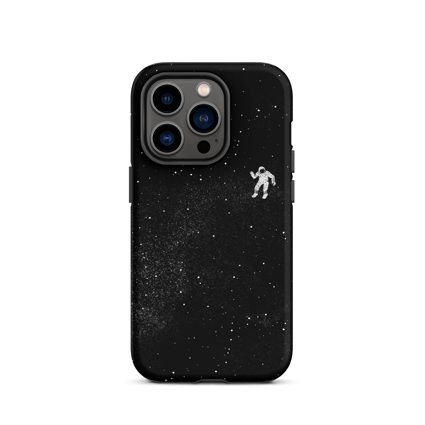 A small astronaut floating through space between the immensity of the universe and the stars. A perfect minimalist art for those who are passionate about space.