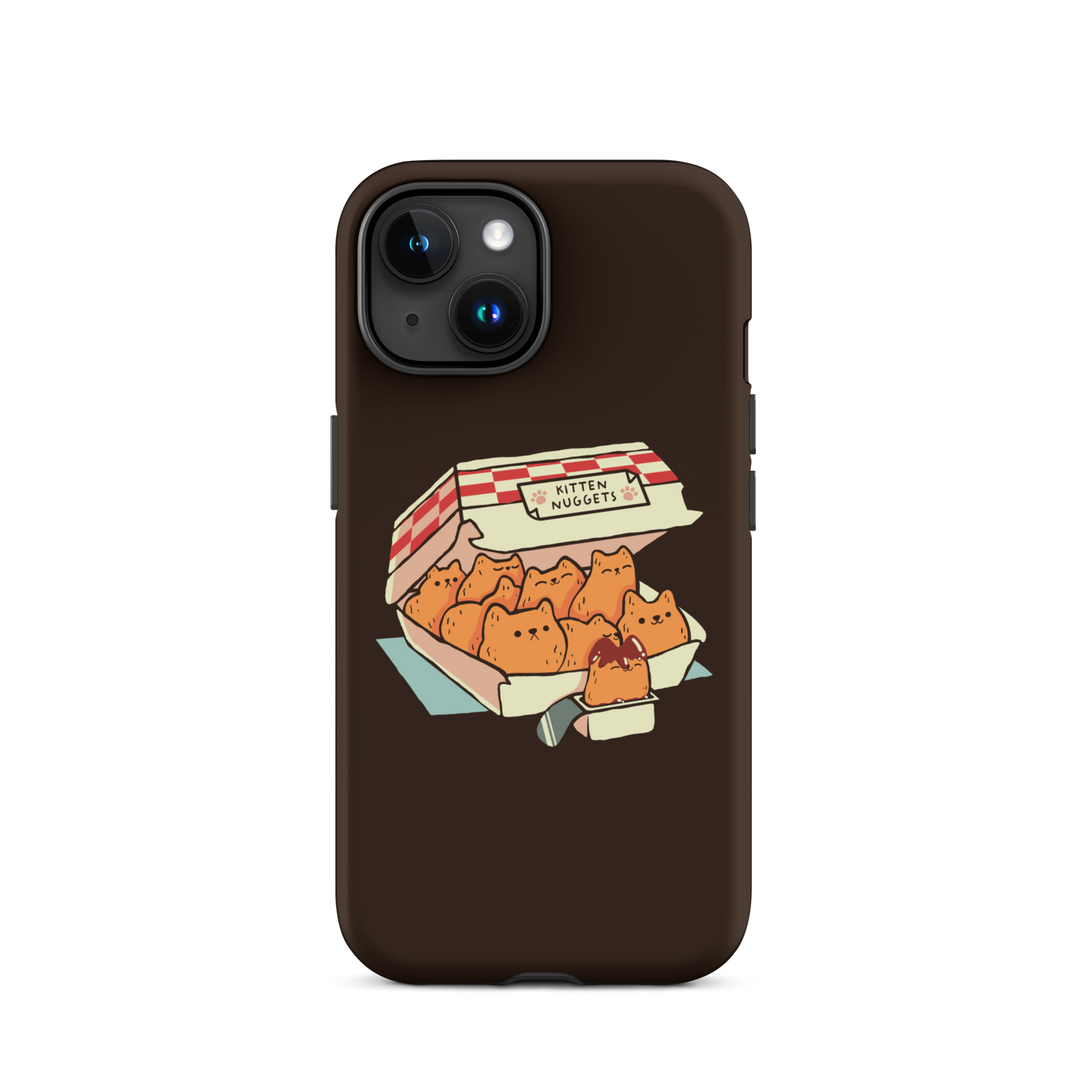 A box of cute nuggets that are shaped like cute kittens. An art that mixes humor, kittens and fast food.