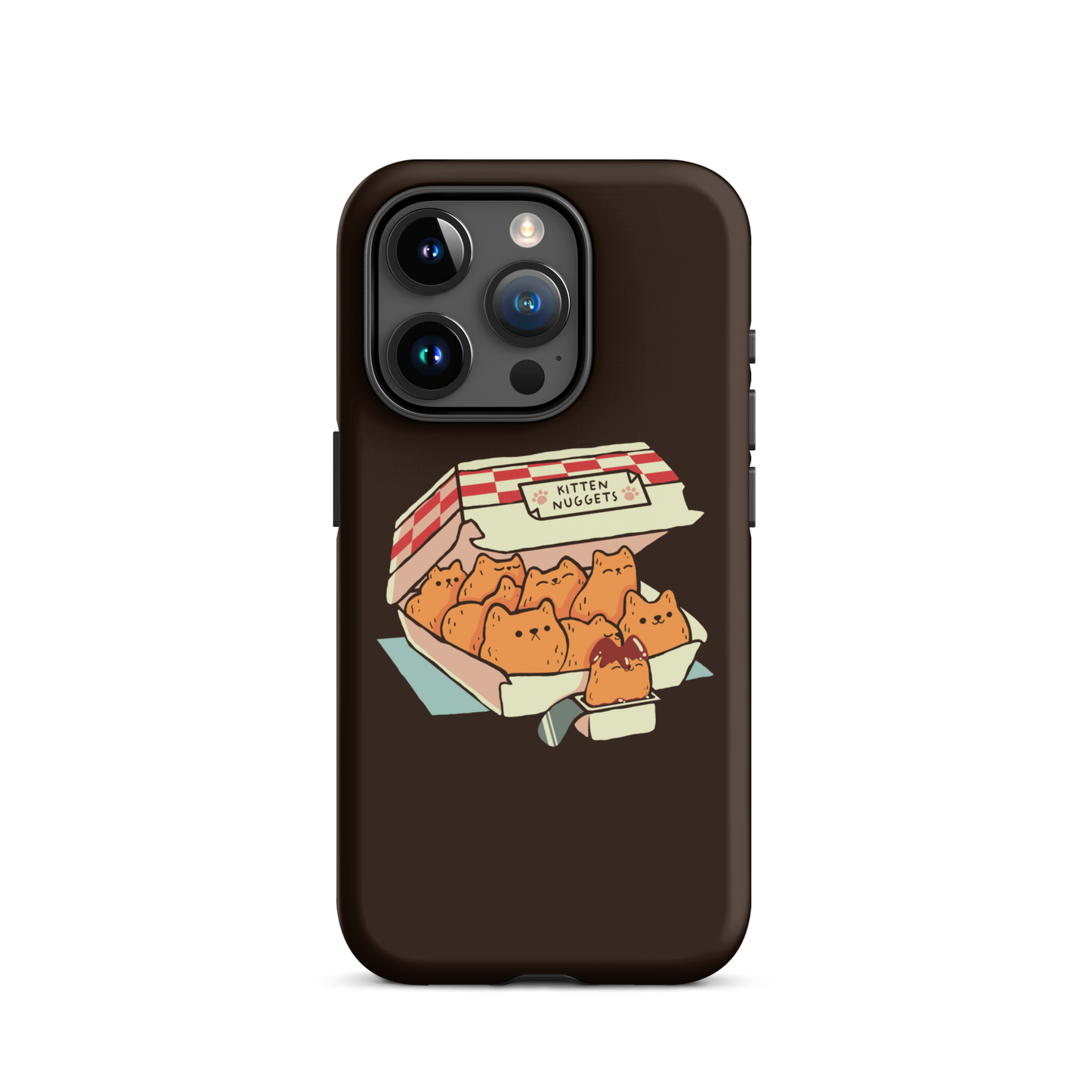 A box of cute nuggets that are shaped like cute kittens. An art that mixes humor, kittens and fast food.