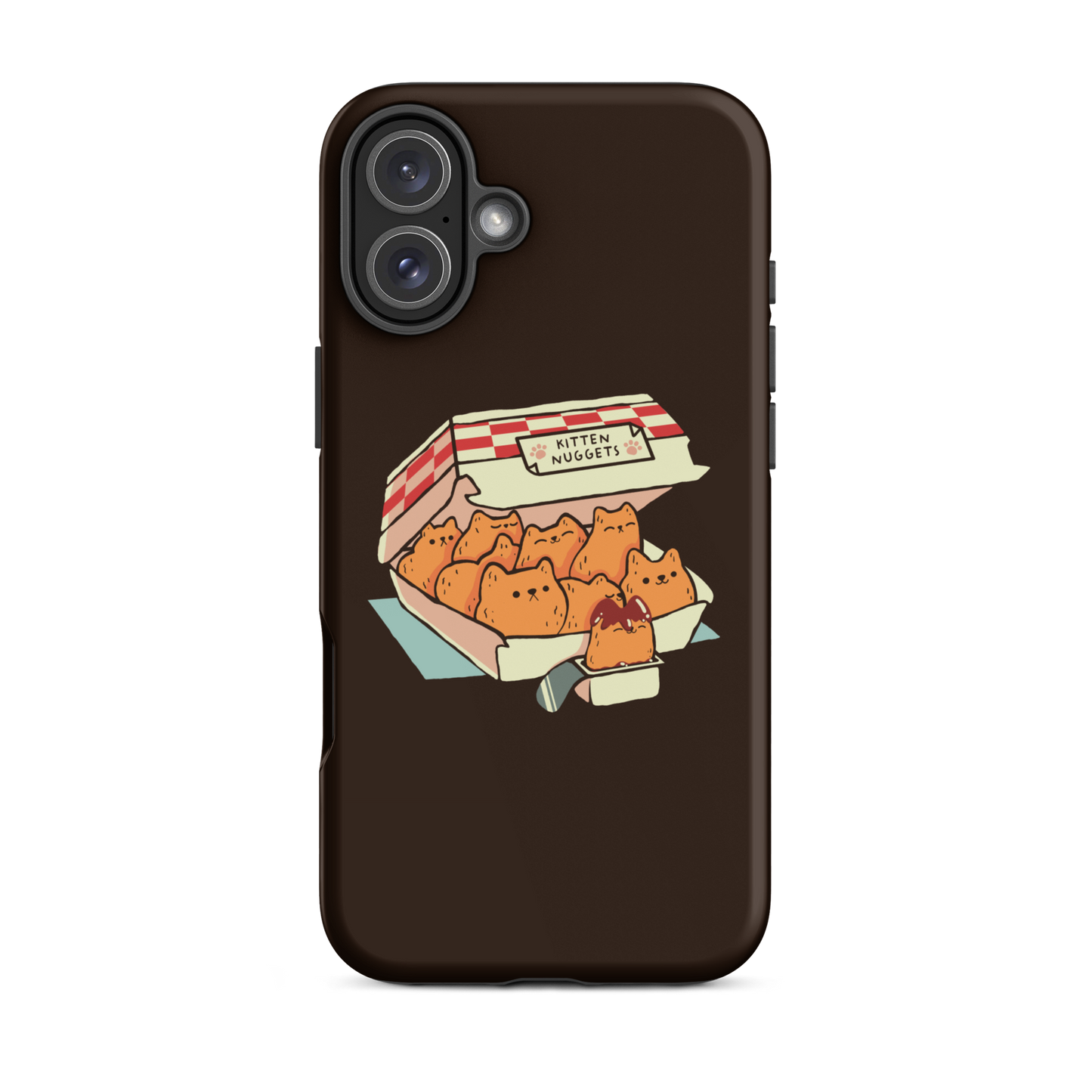 A box of cute nuggets that are shaped like cute kittens. An art that mixes humor, kittens and fast food.