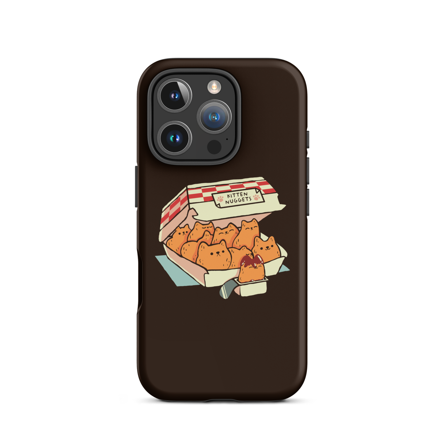 A box of cute nuggets that are shaped like cute kittens. An art that mixes humor, kittens and fast food.