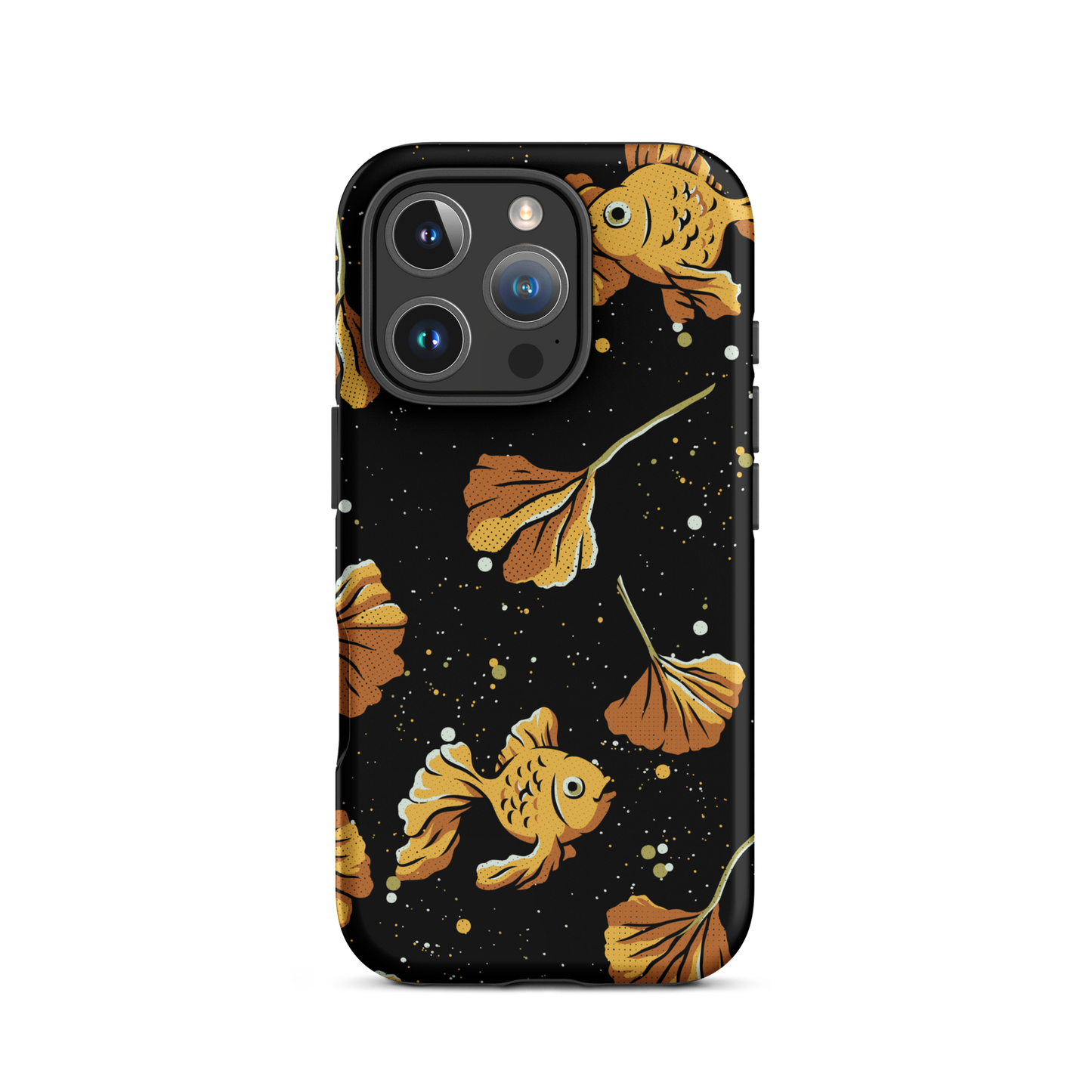 A branch of ginkgo that blends in with the background and disguises itself with several goldfish as if they were its leaves. An art for those who love goldfish.