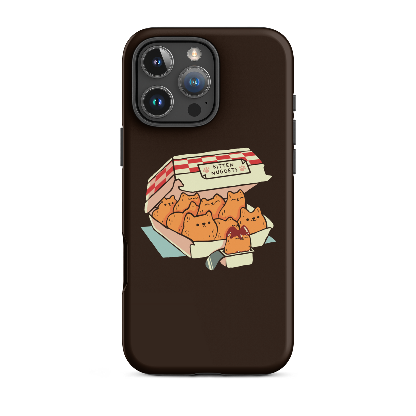 A box of cute nuggets that are shaped like cute kittens. An art that mixes humor, kittens and fast food.