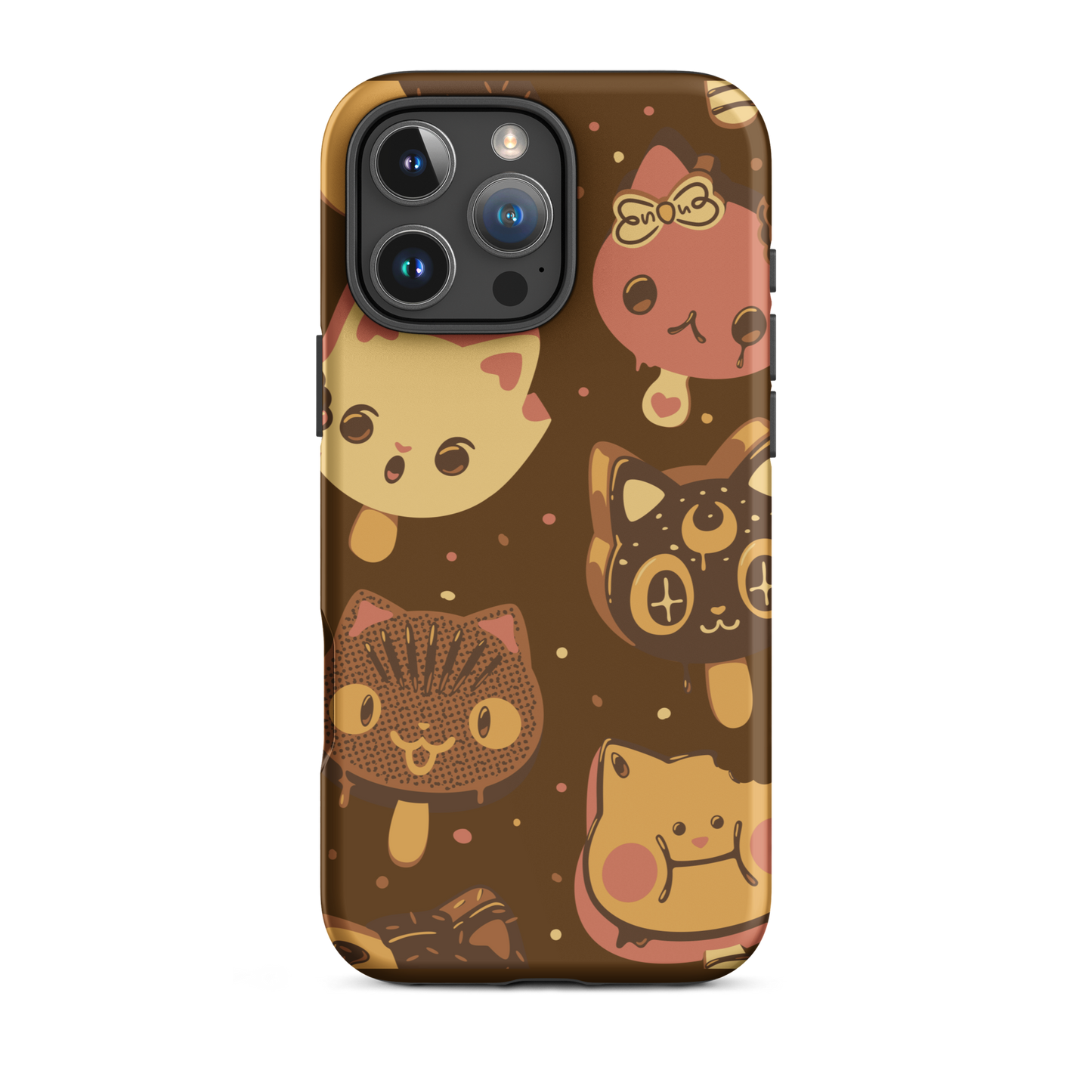 Kawaii-style popsicle cats, each with different expressions and toppings, blending cuteness and fun. This artwork combines the love of cats and sweets in an irresistible and creative design. Perfect for cat lovers and kawaii fans.