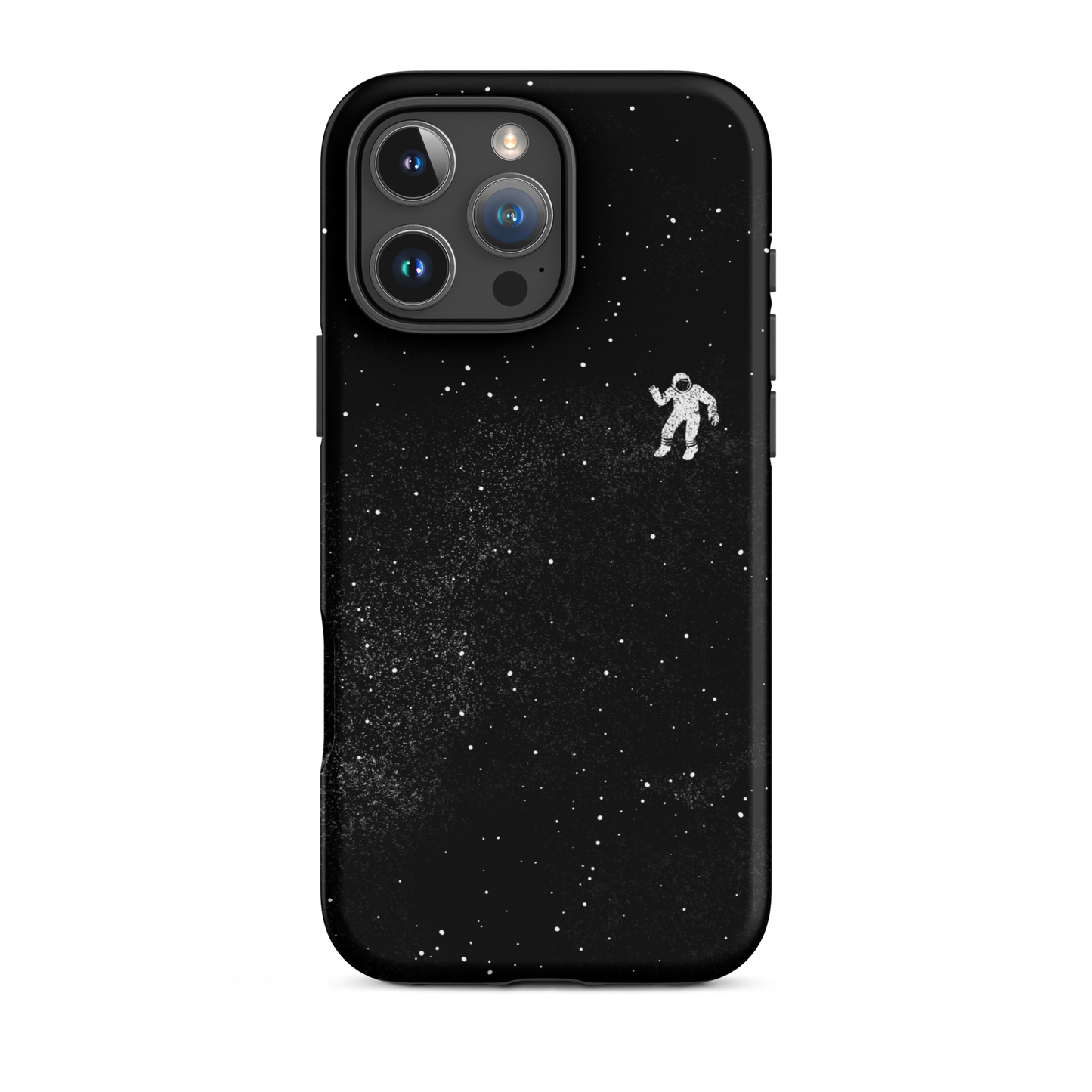 A small astronaut floating through space between the immensity of the universe and the stars. A perfect minimalist art for those who are passionate about space.