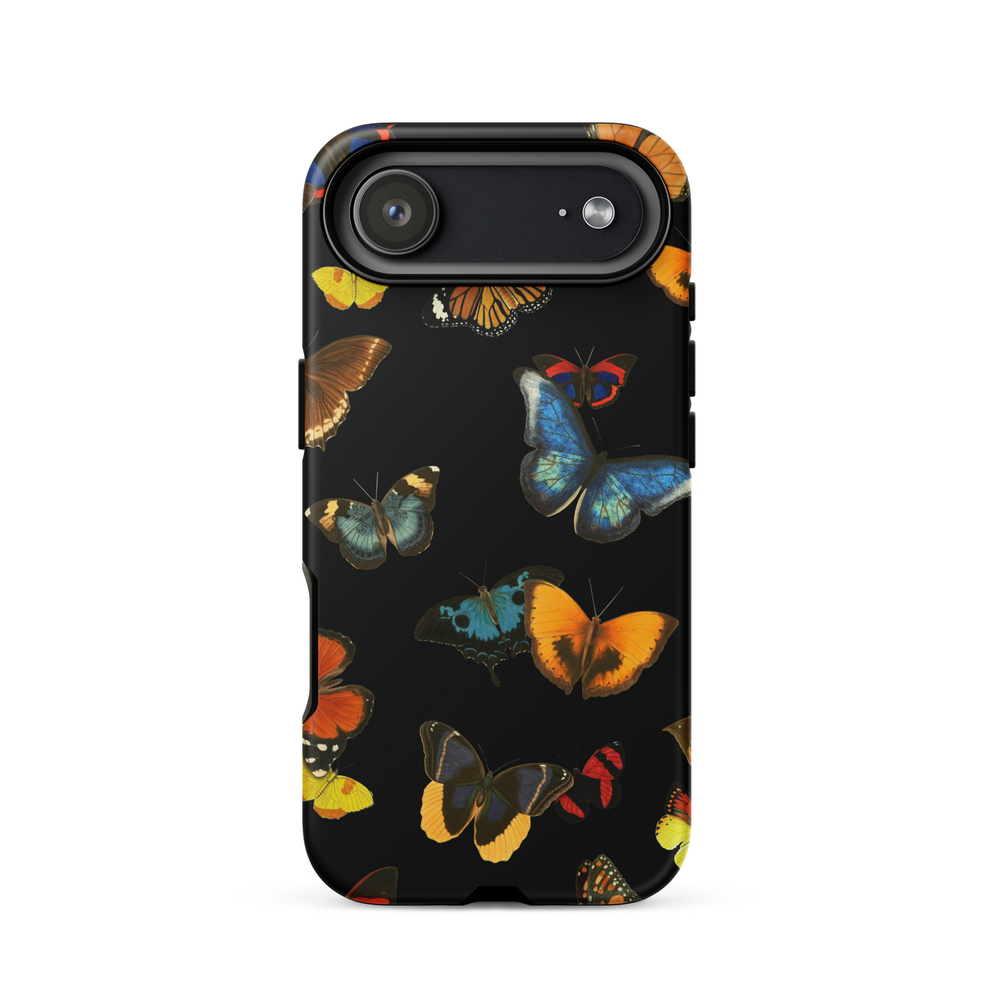 A seamless pattern featuring a vintage collage of butterflies in various species and colors. This dreamy and surreal artwork blends nature and art to create a poetic and elegant aesthetic, perfect for butterfly lovers, nature enthusiasts, and fans of botanical or collage-style designs.