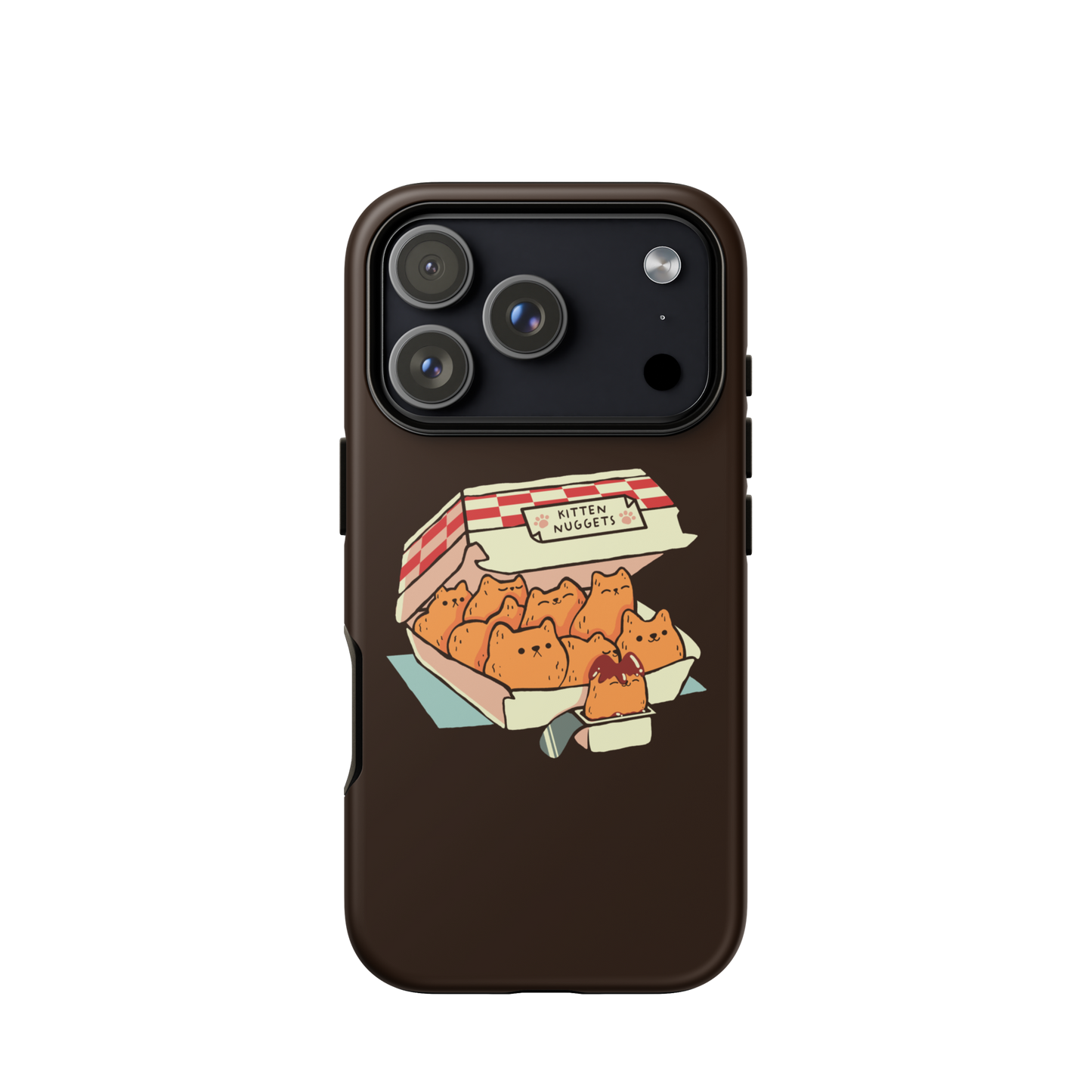 A box of cute nuggets that are shaped like cute kittens. An art that mixes humor, kittens and fast food.