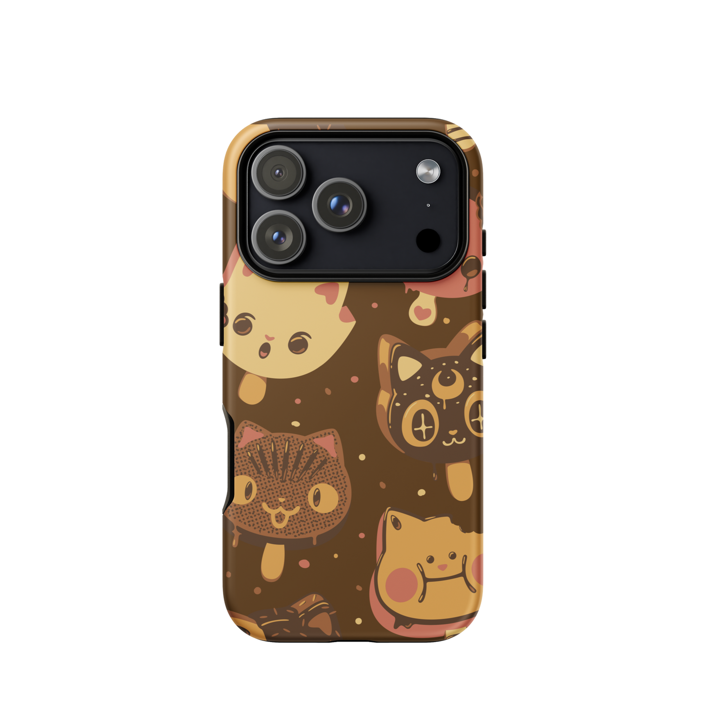 Kawaii-style popsicle cats, each with different expressions and toppings, blending cuteness and fun. This artwork combines the love of cats and sweets in an irresistible and creative design. Perfect for cat lovers and kawaii fans.