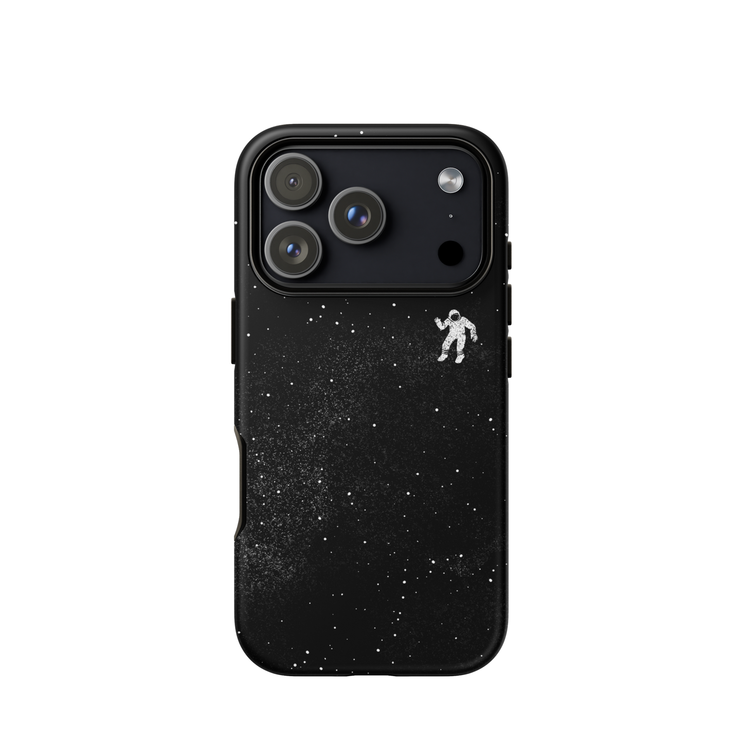A small astronaut floating through space between the immensity of the universe and the stars. A perfect minimalist art for those who are passionate about space.