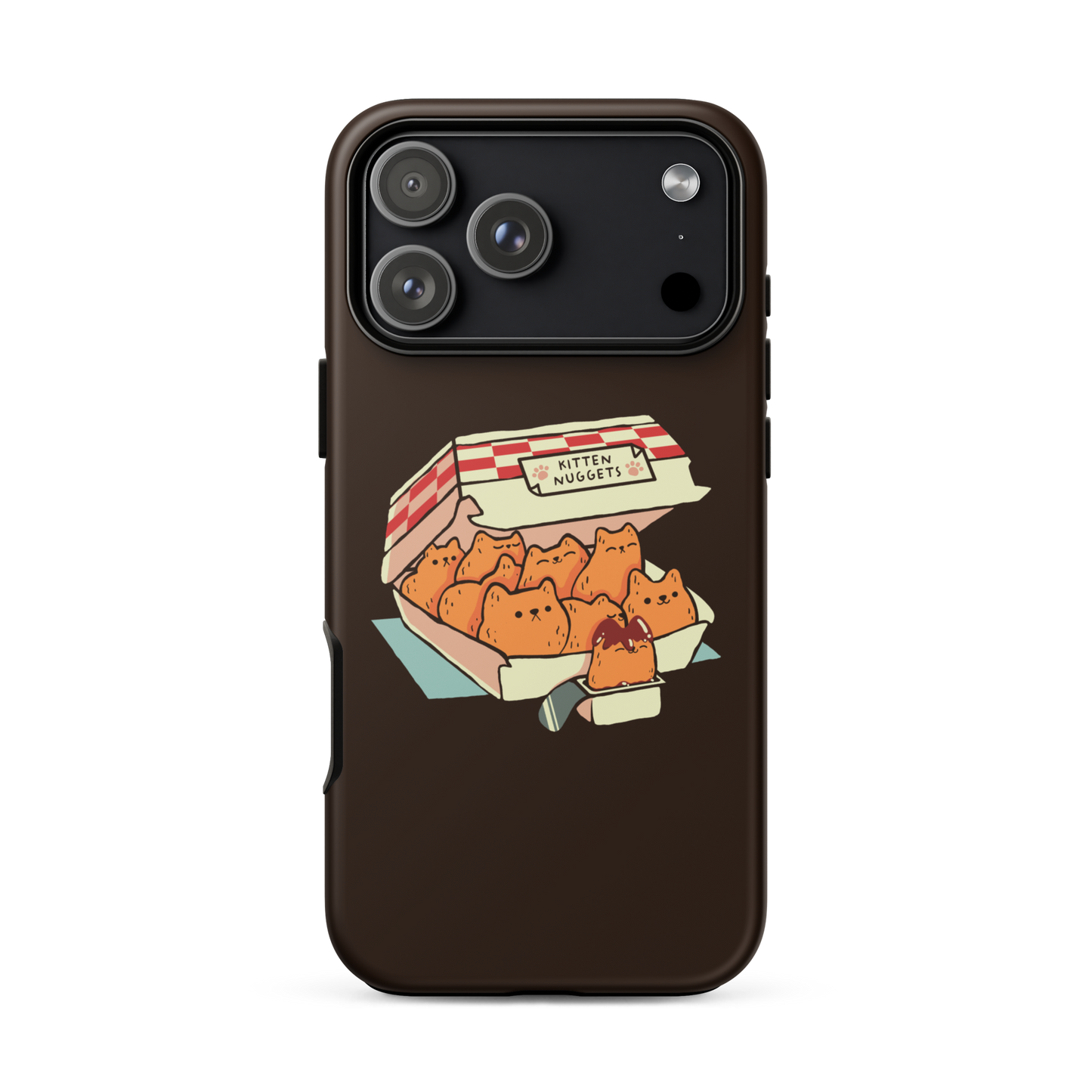 A box of cute nuggets that are shaped like cute kittens. An art that mixes humor, kittens and fast food.