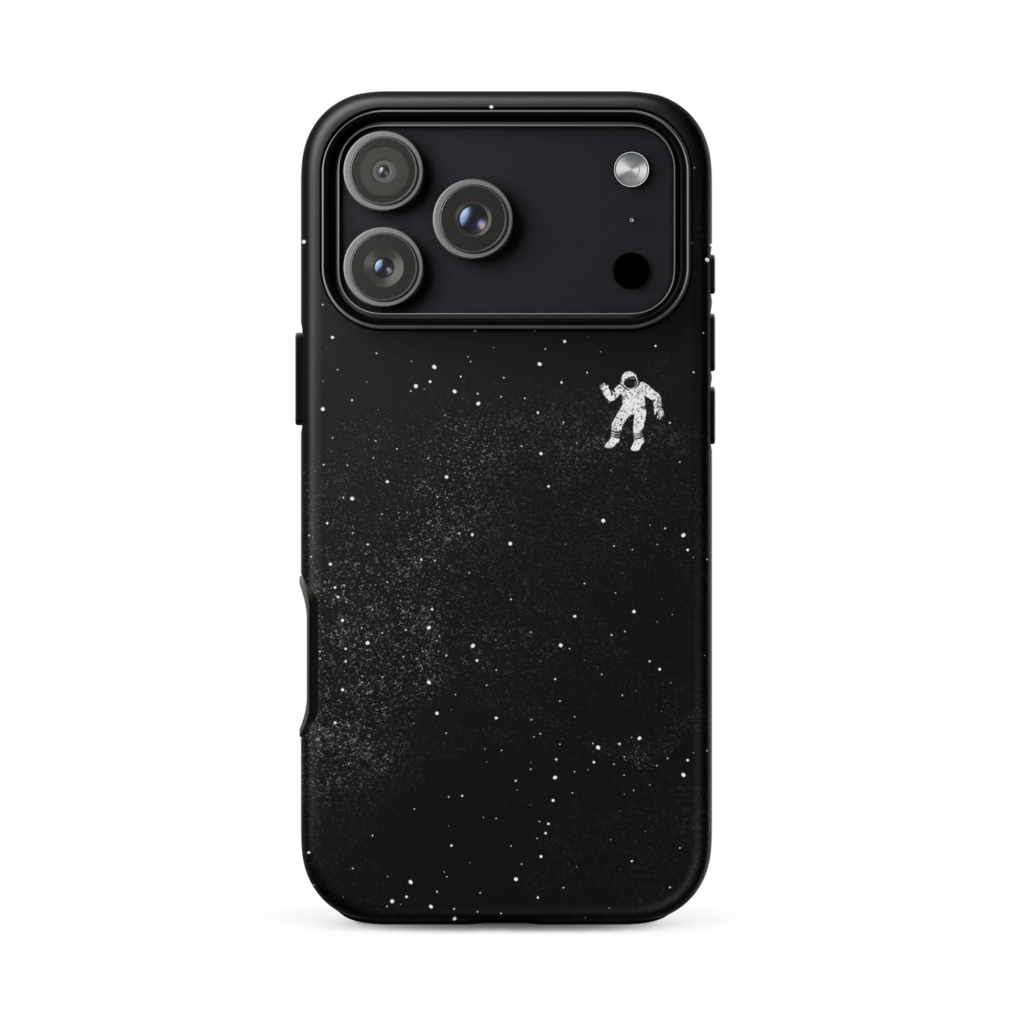 A small astronaut floating through space between the immensity of the universe and the stars. A perfect minimalist art for those who are passionate about space.