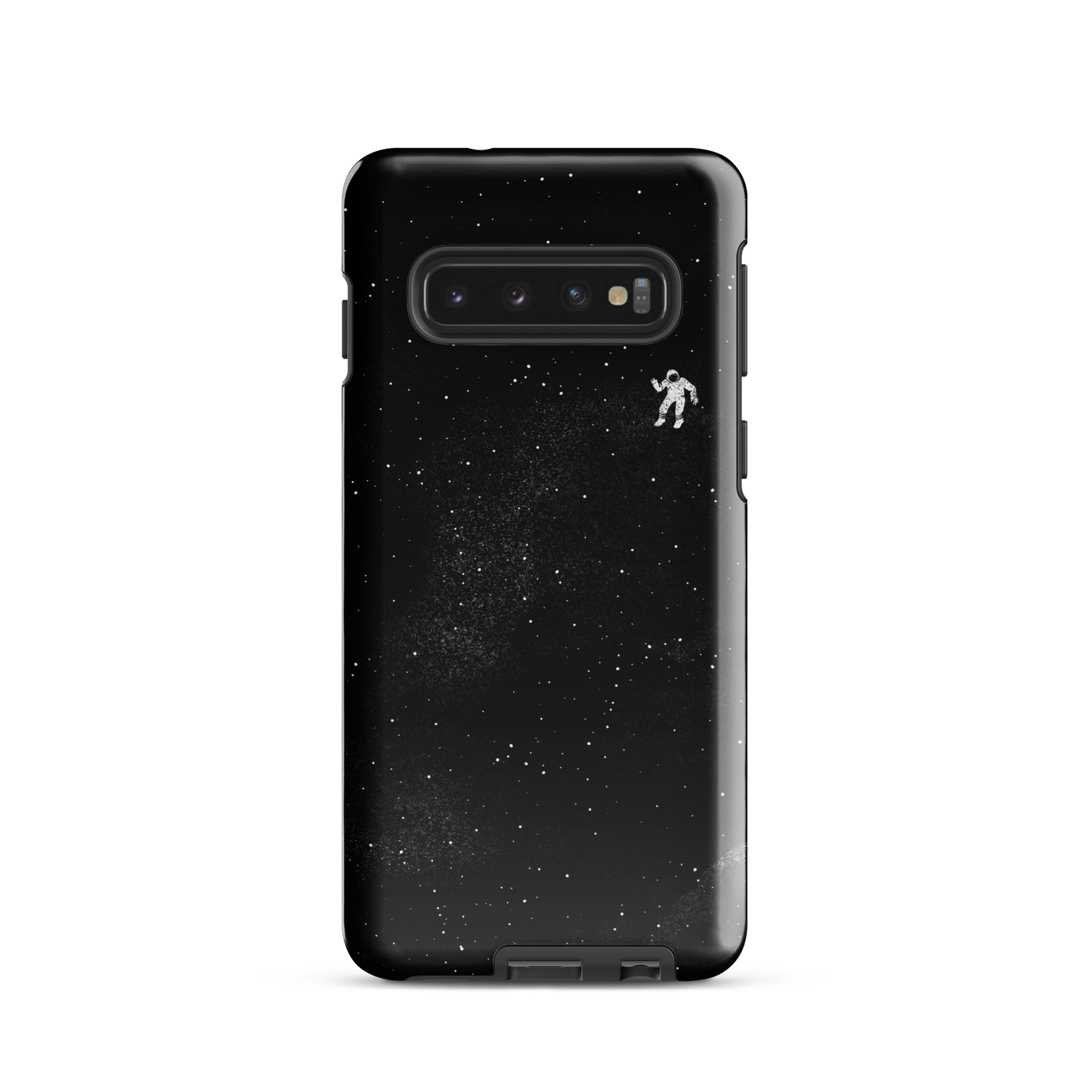 A small astronaut floating through space between the immensity of the universe and the stars. A perfect minimalist art for those who are passionate about space.