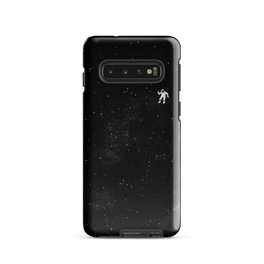 A small astronaut floating through space between the immensity of the universe and the stars. A perfect minimalist art for those who are passionate about space.