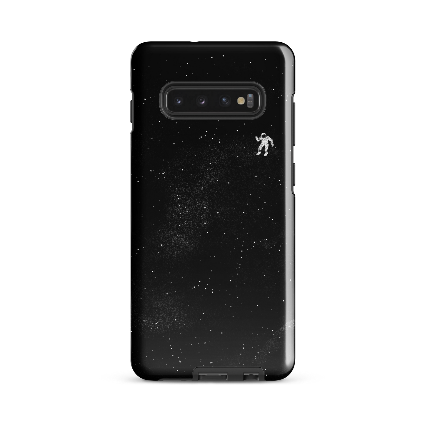 A small astronaut floating through space between the immensity of the universe and the stars. A perfect minimalist art for those who are passionate about space.