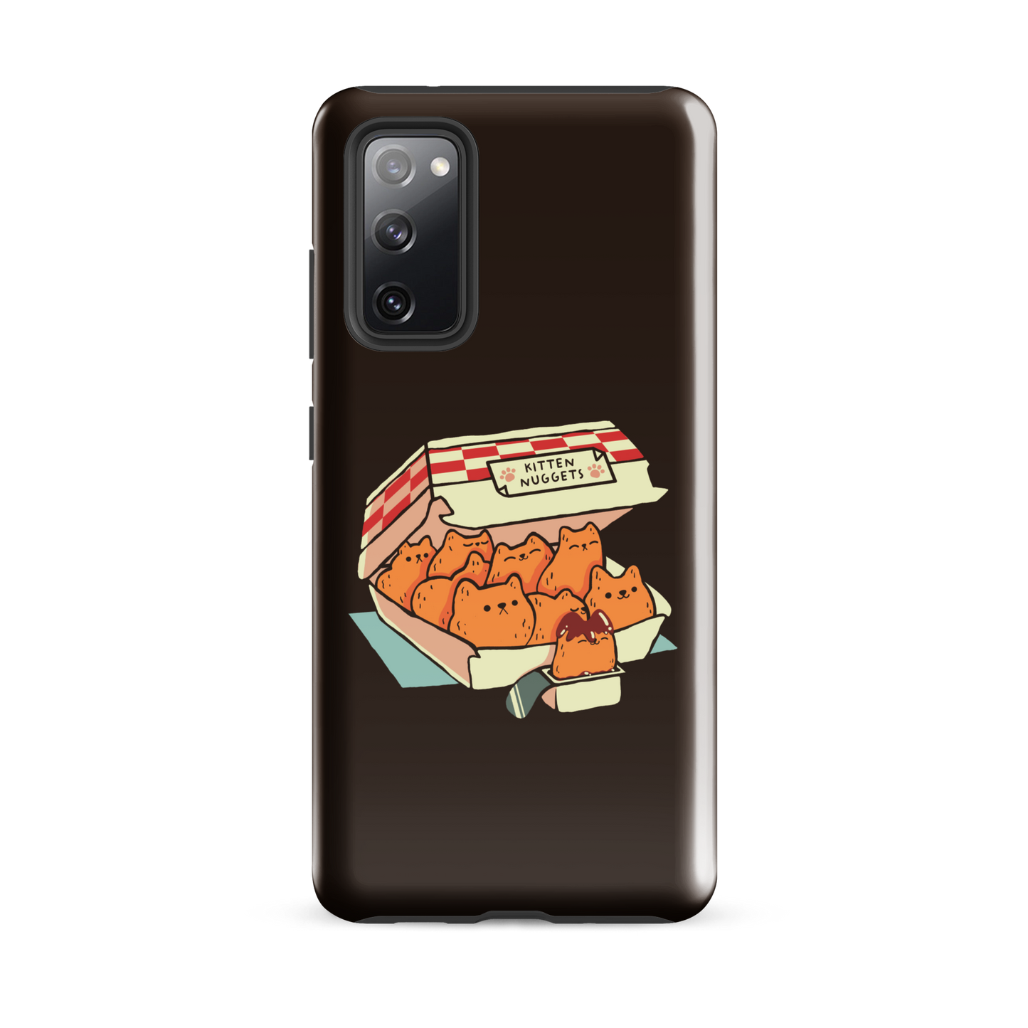 A box of cute nuggets that are shaped like cute kittens. An art that mixes humor, kittens and fast food.