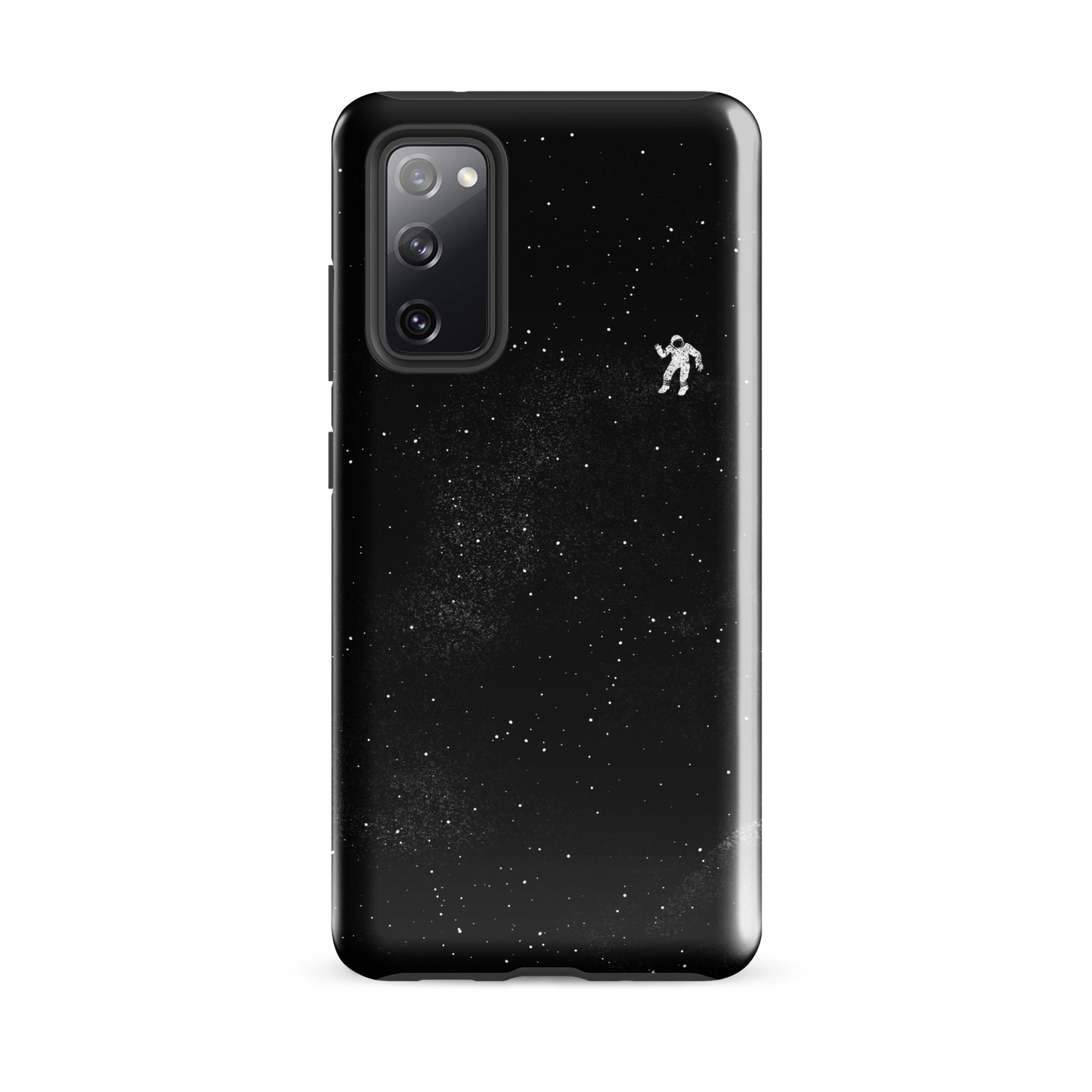 A small astronaut floating through space between the immensity of the universe and the stars. A perfect minimalist art for those who are passionate about space.