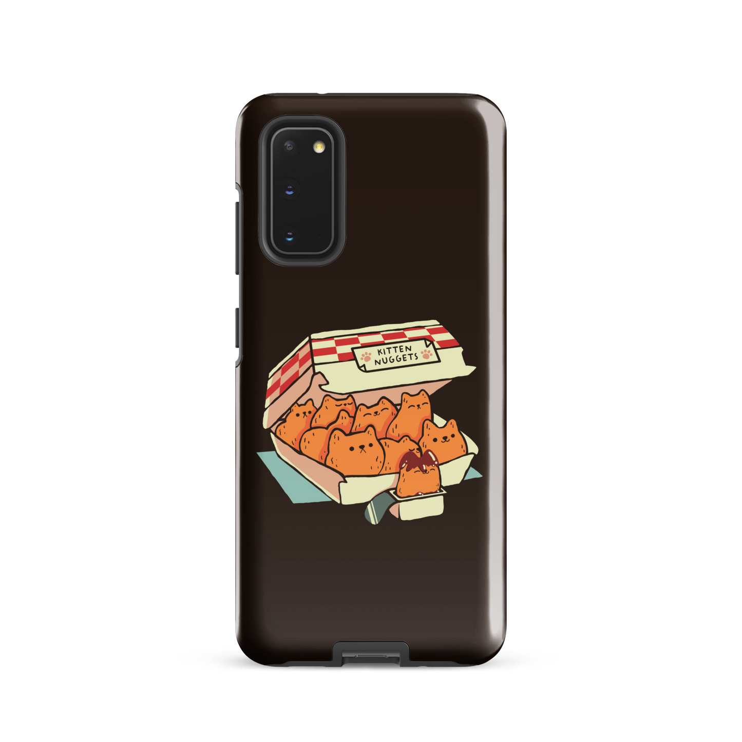 A box of cute nuggets that are shaped like cute kittens. An art that mixes humor, kittens and fast food.