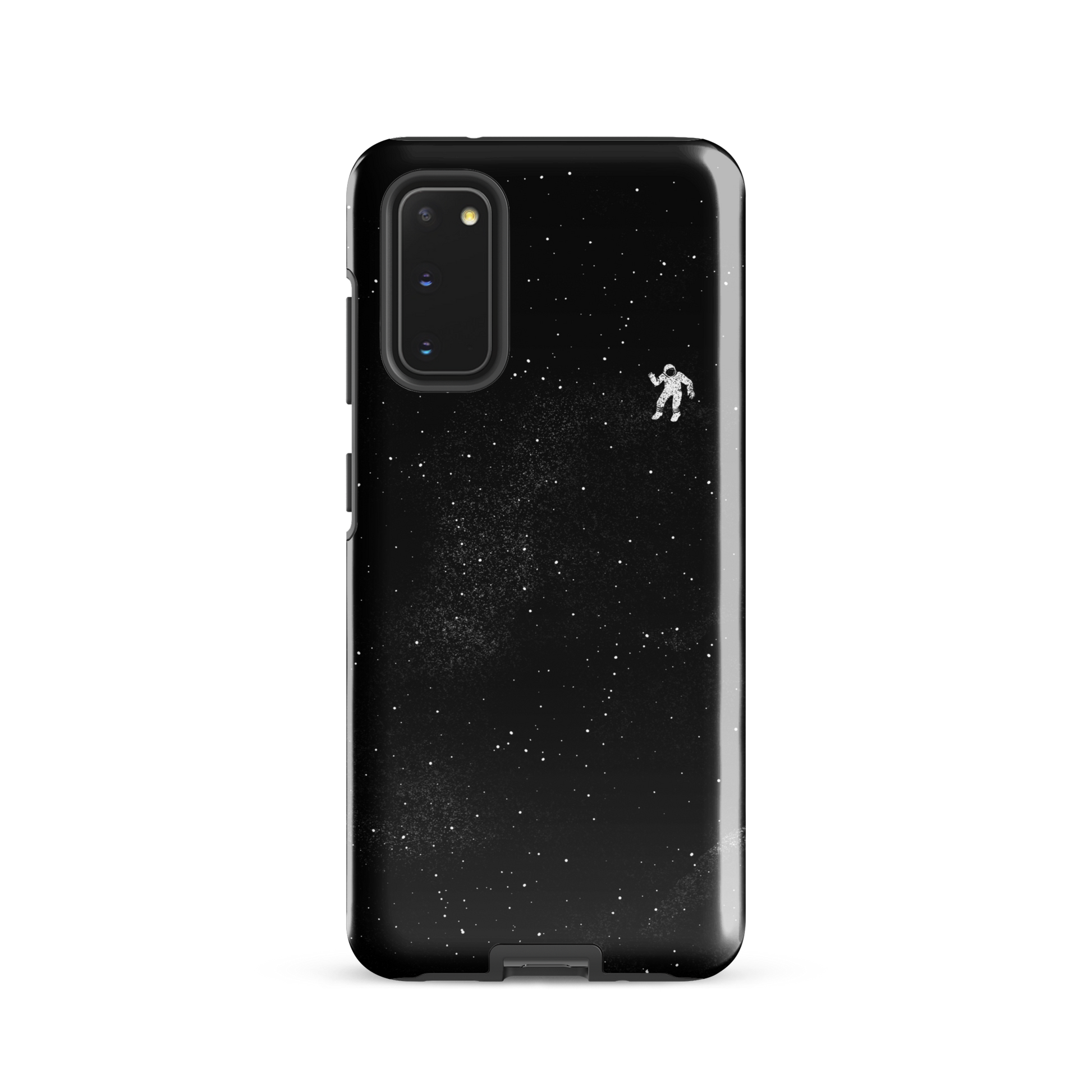 A small astronaut floating through space between the immensity of the universe and the stars. A perfect minimalist art for those who are passionate about space.