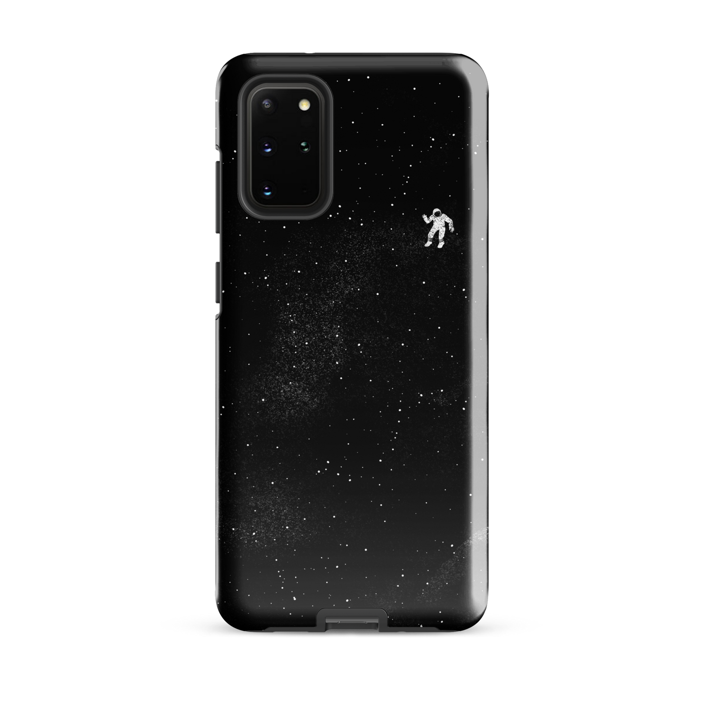 A small astronaut floating through space between the immensity of the universe and the stars. A perfect minimalist art for those who are passionate about space.