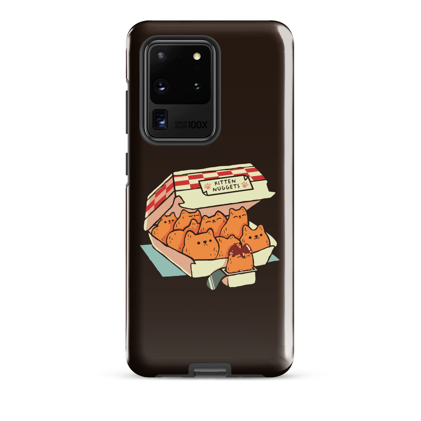 A box of cute nuggets that are shaped like cute kittens. An art that mixes humor, kittens and fast food.