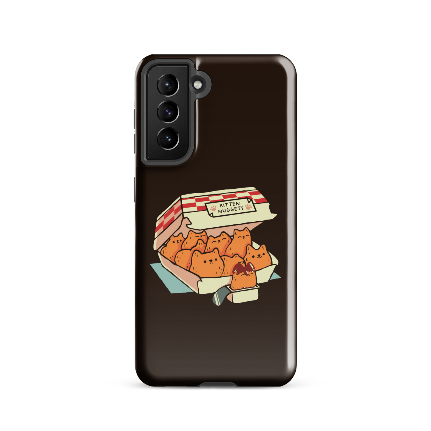 A box of cute nuggets that are shaped like cute kittens. An art that mixes humor, kittens and fast food.