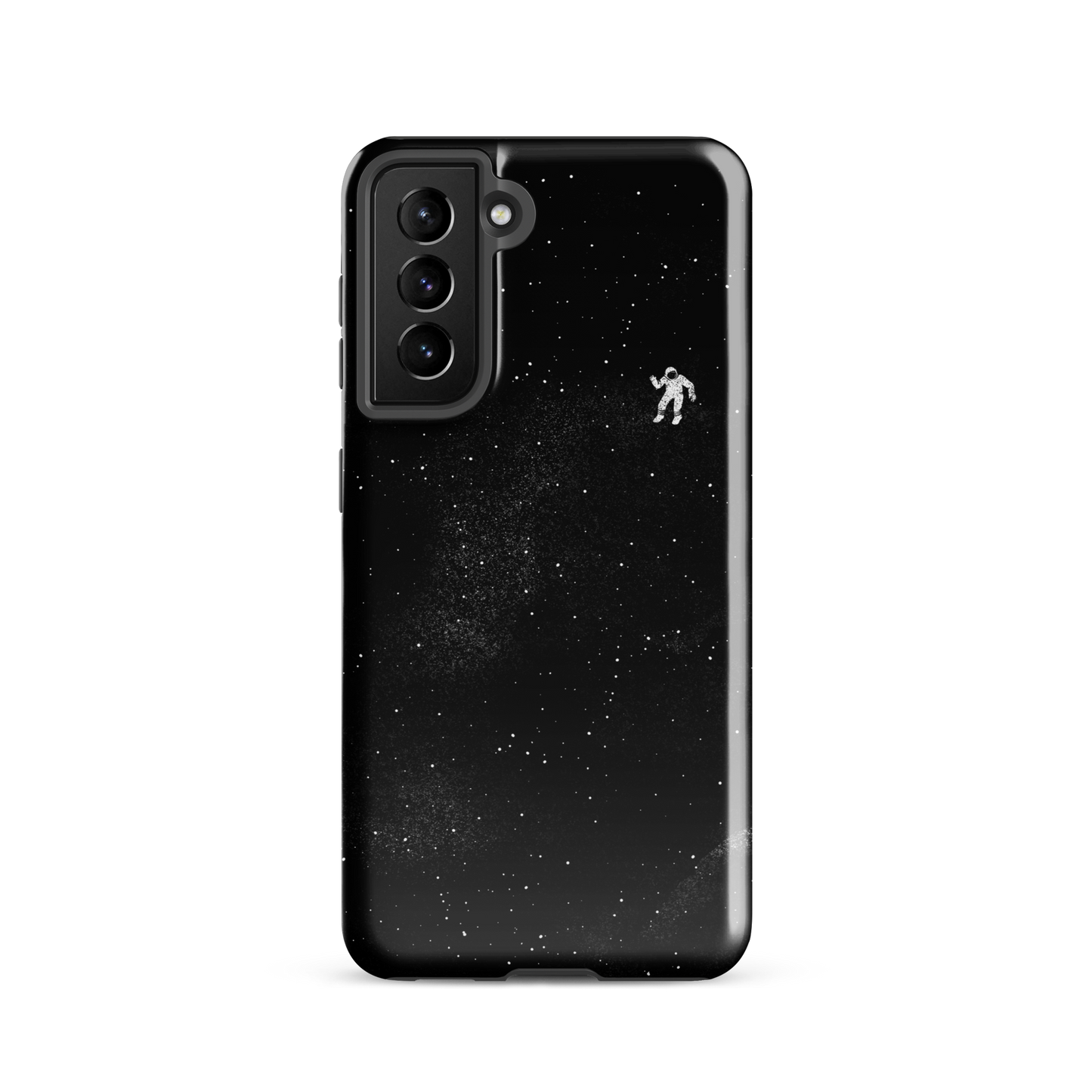 A small astronaut floating through space between the immensity of the universe and the stars. A perfect minimalist art for those who are passionate about space.