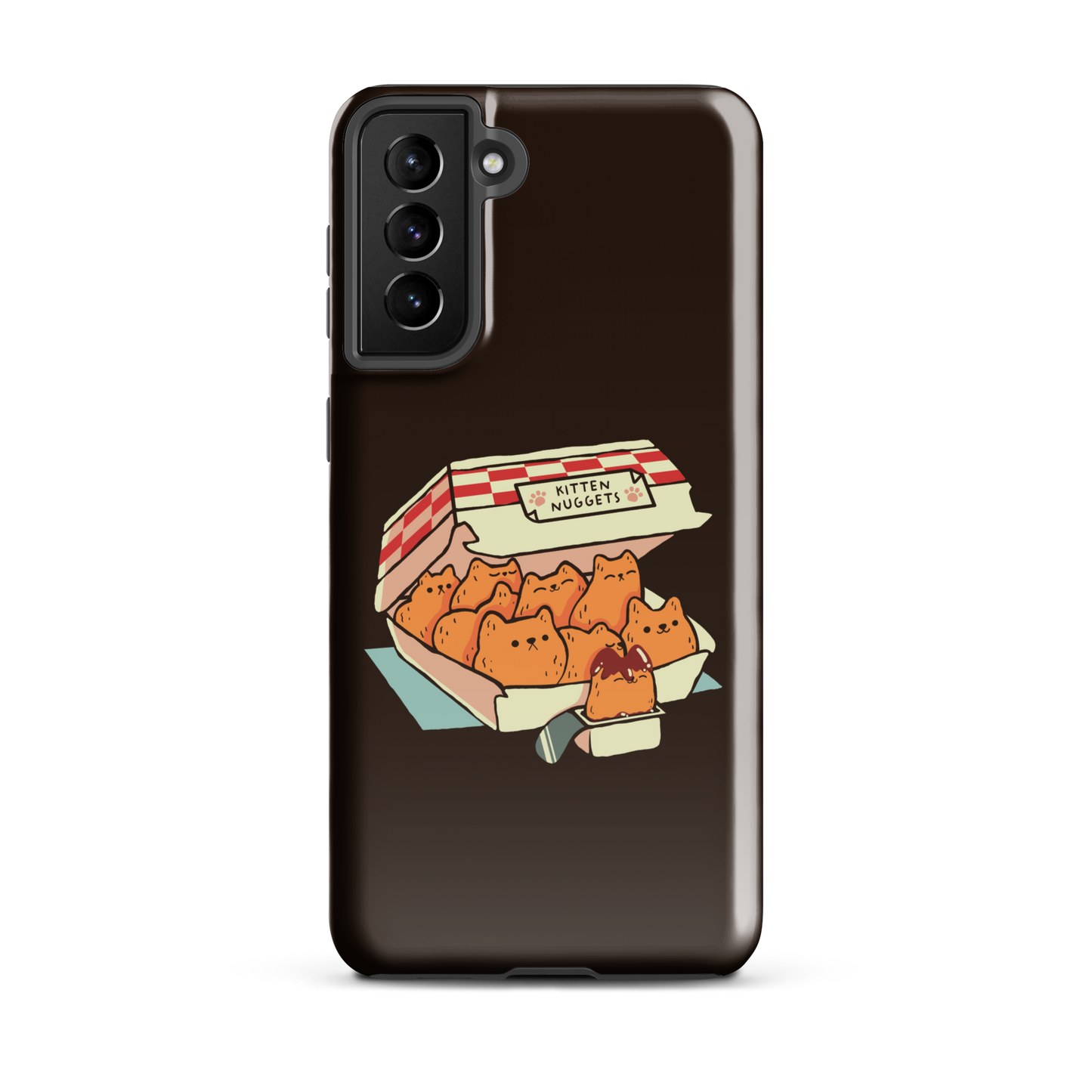 A box of cute nuggets that are shaped like cute kittens. An art that mixes humor, kittens and fast food.