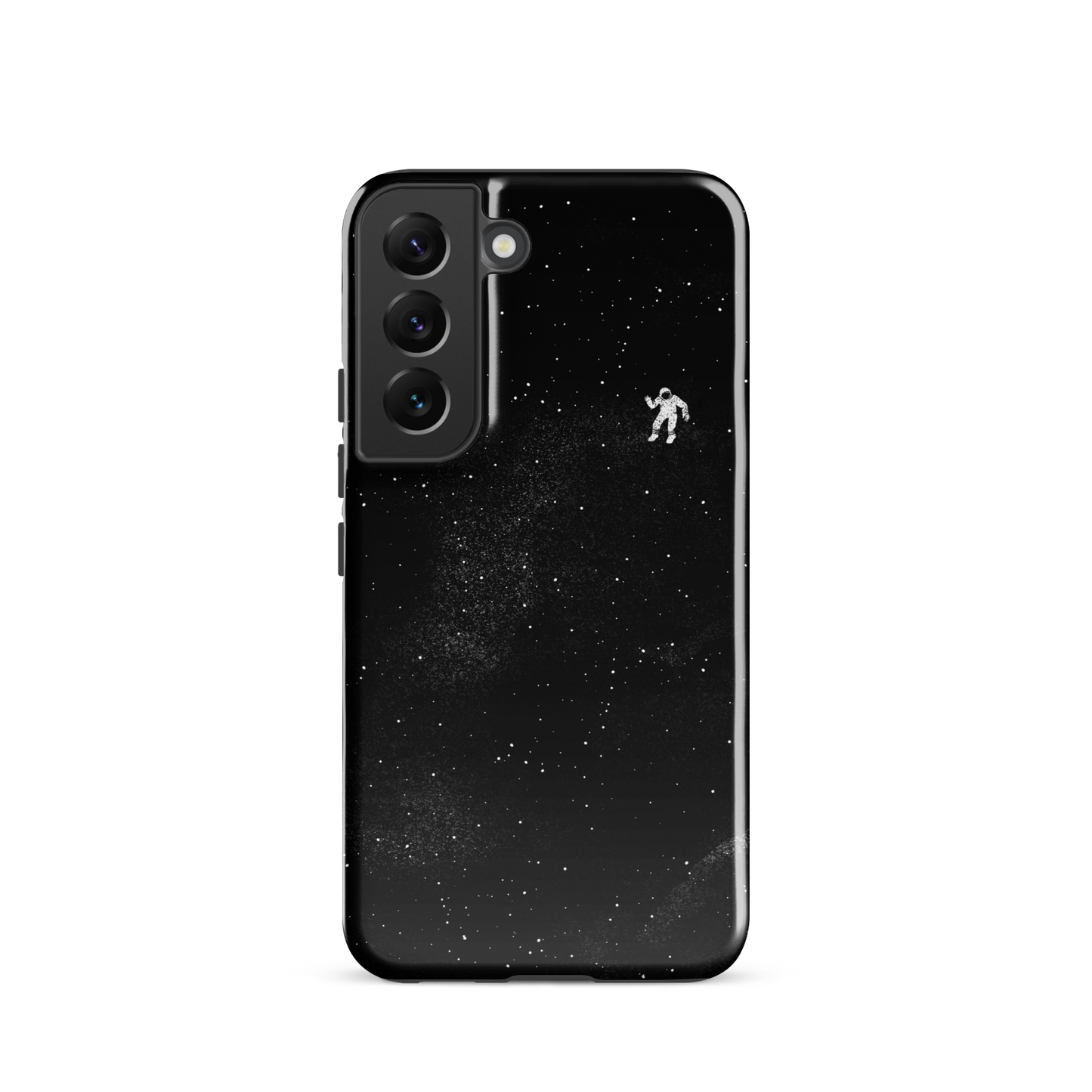 A small astronaut floating through space between the immensity of the universe and the stars. A perfect minimalist art for those who are passionate about space.