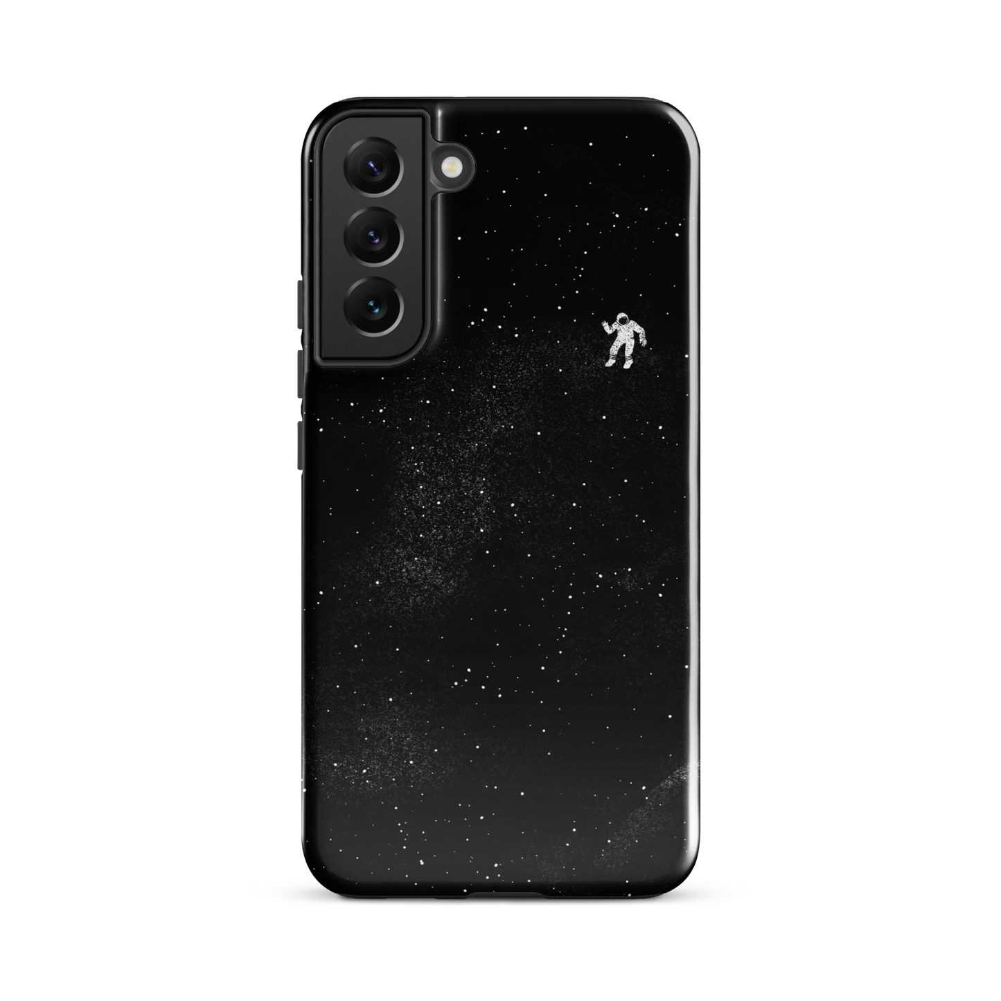 A small astronaut floating through space between the immensity of the universe and the stars. A perfect minimalist art for those who are passionate about space.