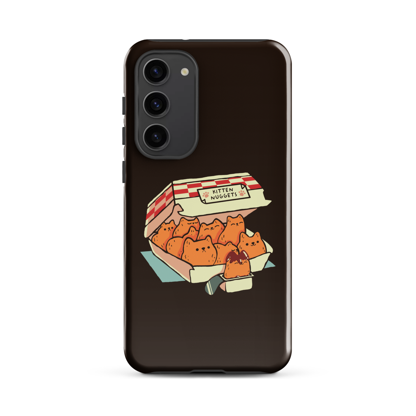 A box of cute nuggets that are shaped like cute kittens. An art that mixes humor, kittens and fast food.