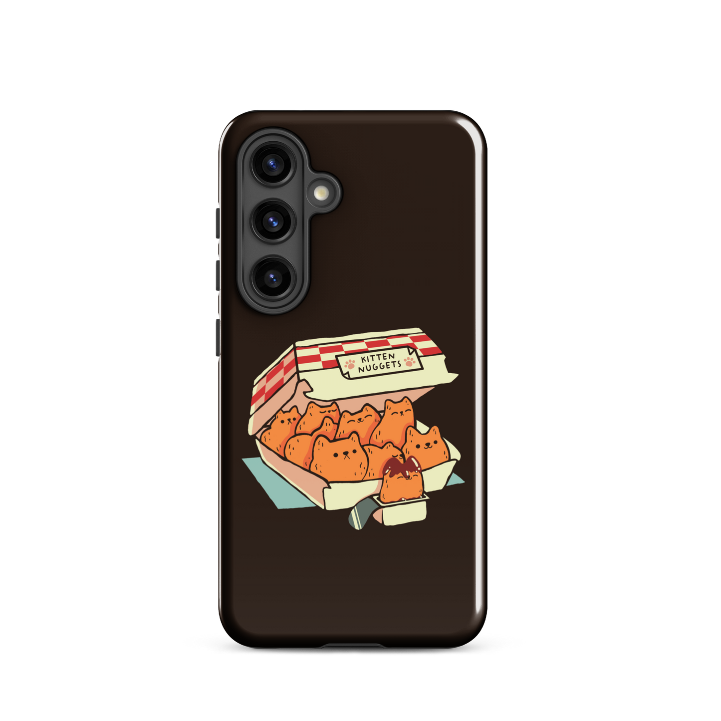 A box of cute nuggets that are shaped like cute kittens. An art that mixes humor, kittens and fast food.