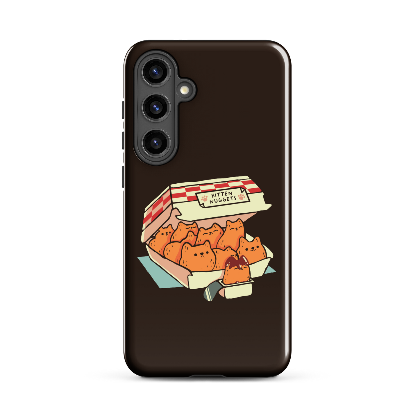 A box of cute nuggets that are shaped like cute kittens. An art that mixes humor, kittens and fast food.