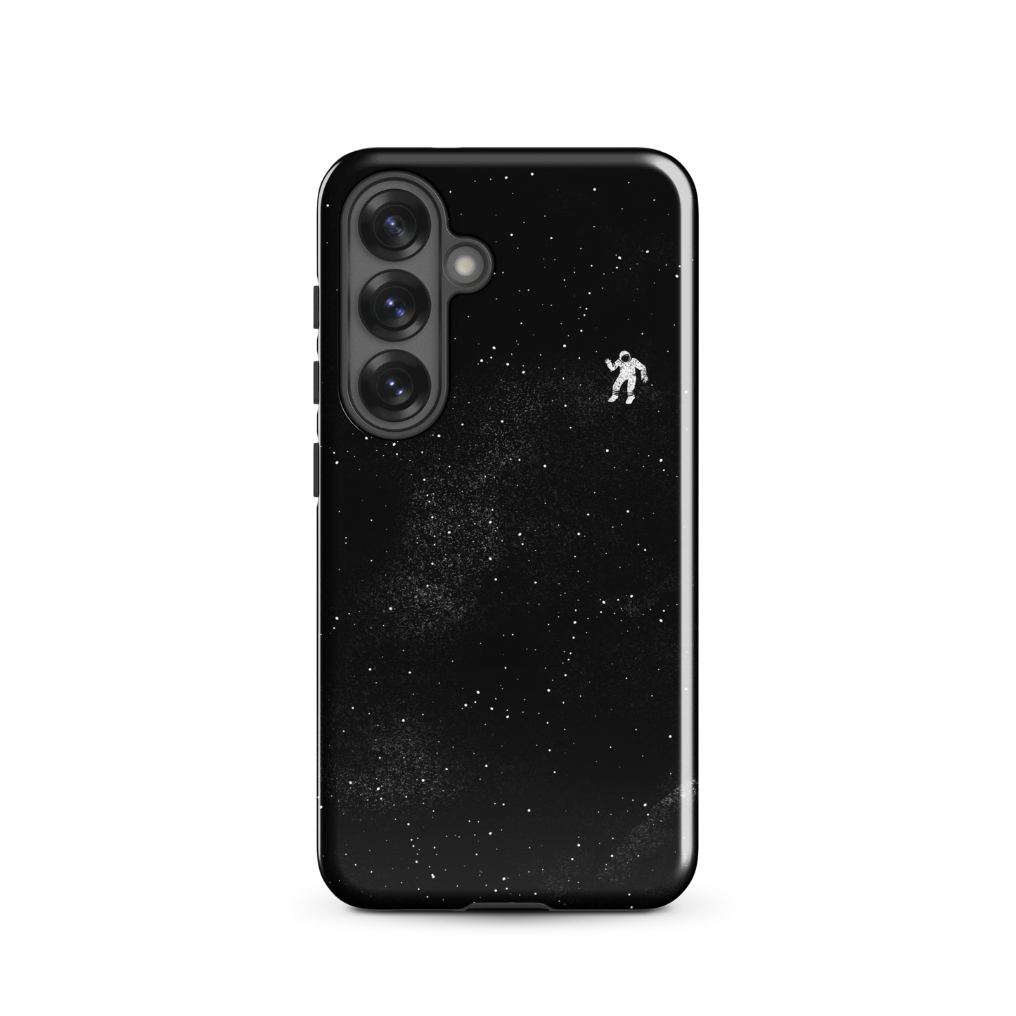 A small astronaut floating through space between the immensity of the universe and the stars. A perfect minimalist art for those who are passionate about space.