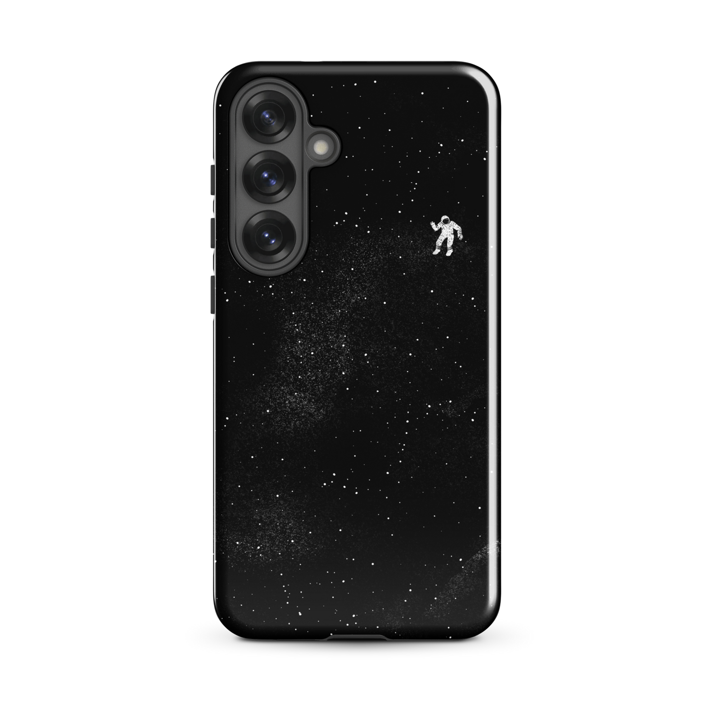 A small astronaut floating through space between the immensity of the universe and the stars. A perfect minimalist art for those who are passionate about space.