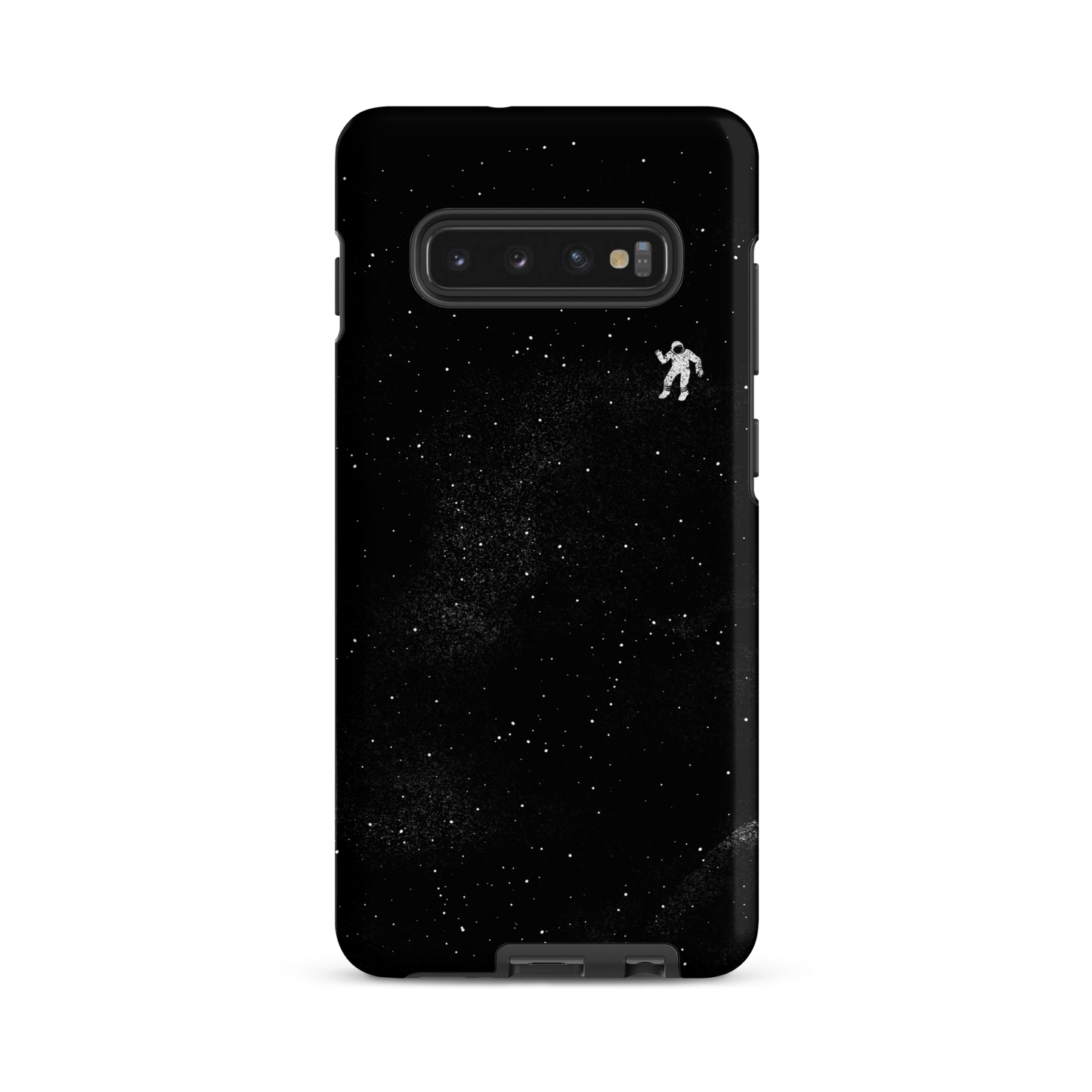 A small astronaut floating through space between the immensity of the universe and the stars. A perfect minimalist art for those who are passionate about space.