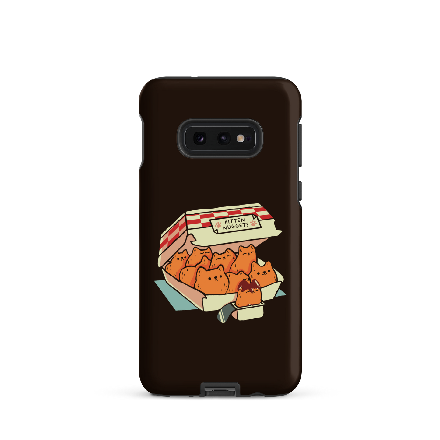 A box of cute nuggets that are shaped like cute kittens. An art that mixes humor, kittens and fast food.