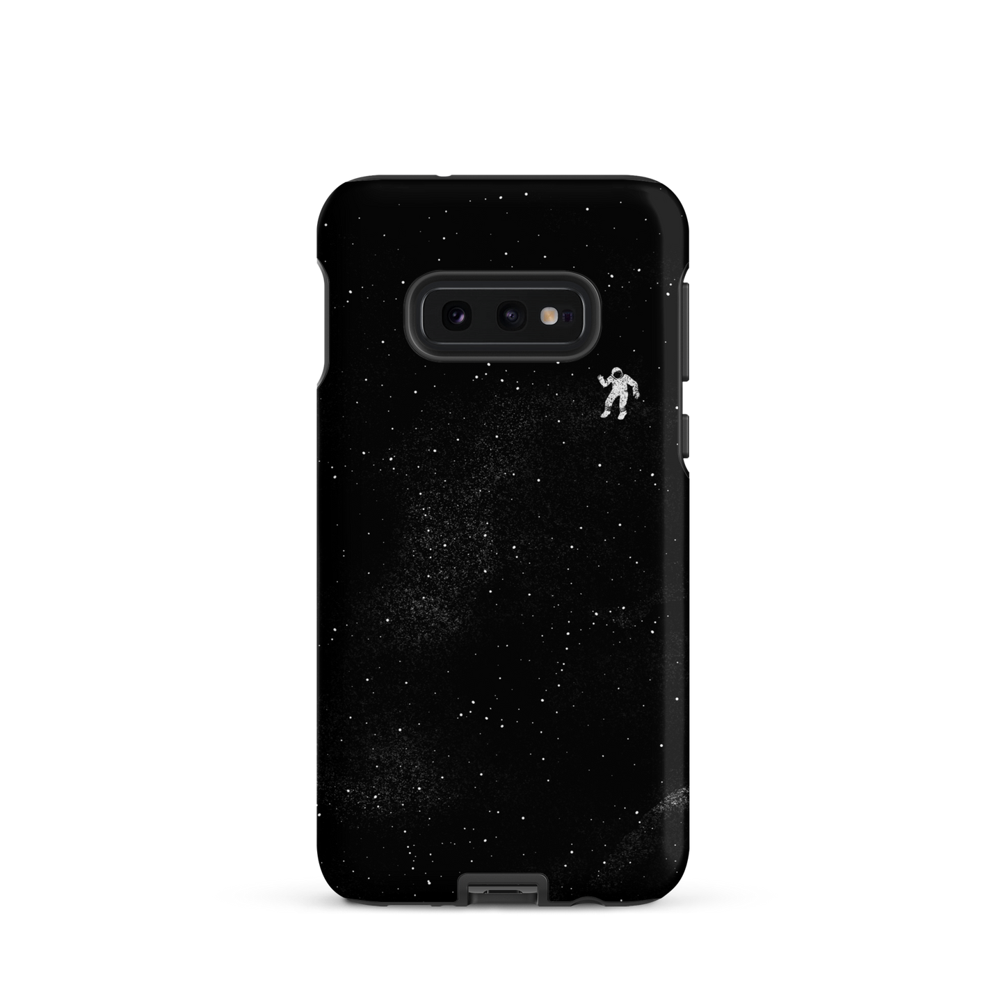 A small astronaut floating through space between the immensity of the universe and the stars. A perfect minimalist art for those who are passionate about space.