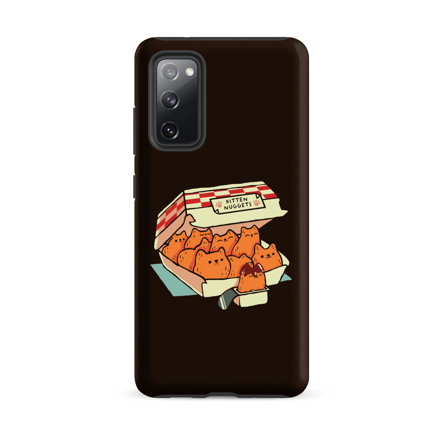 A box of cute nuggets that are shaped like cute kittens. An art that mixes humor, kittens and fast food.