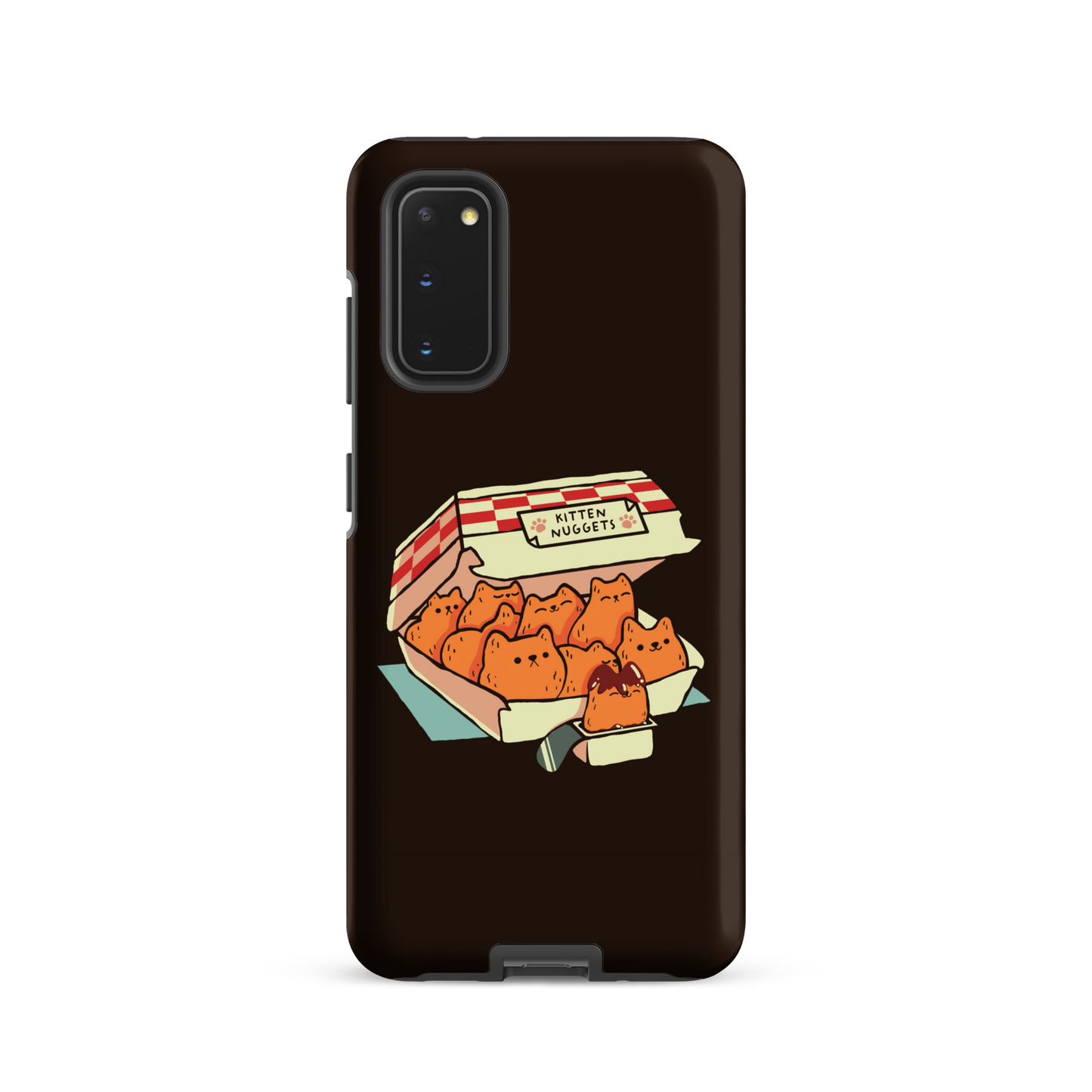 A box of cute nuggets that are shaped like cute kittens. An art that mixes humor, kittens and fast food.