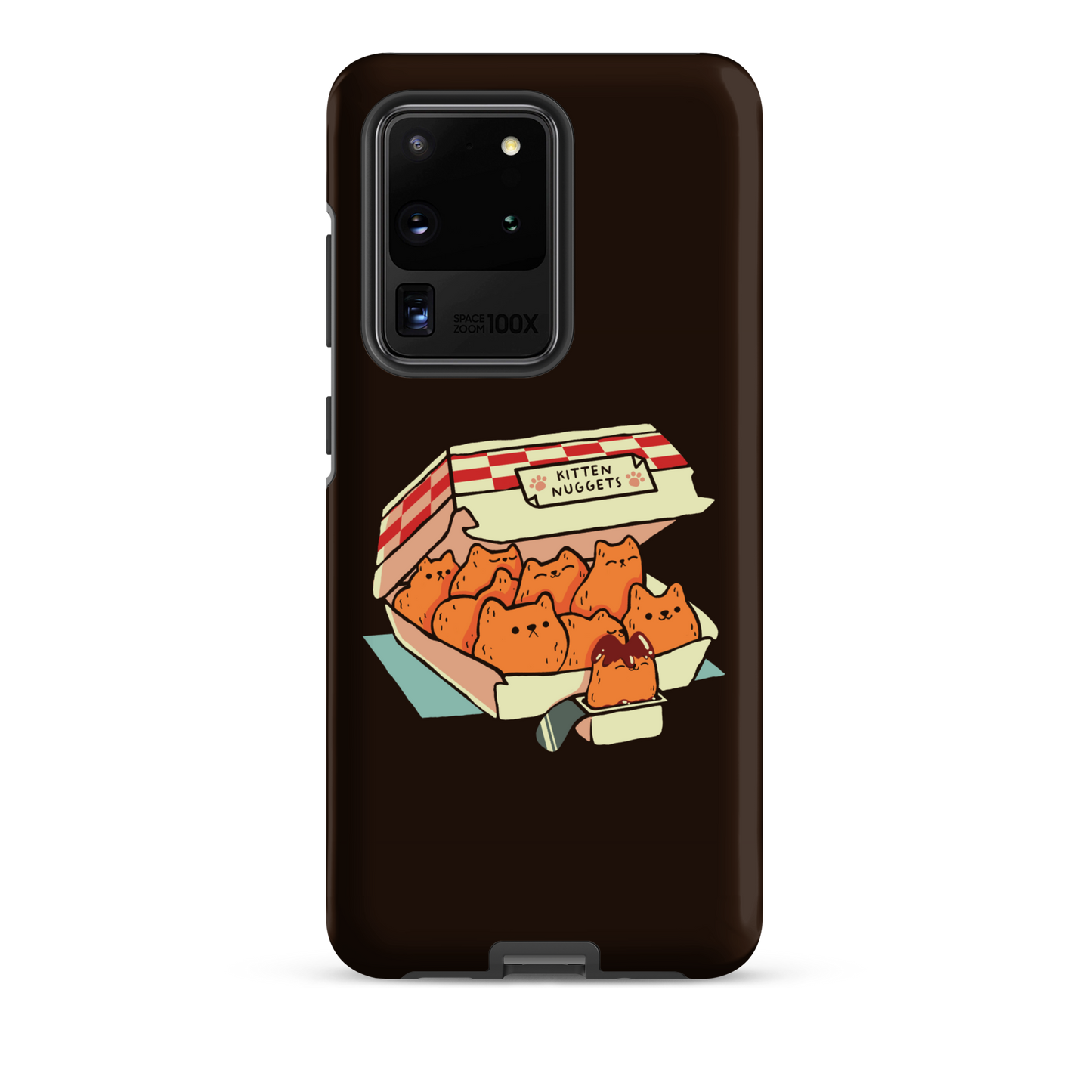 A box of cute nuggets that are shaped like cute kittens. An art that mixes humor, kittens and fast food.