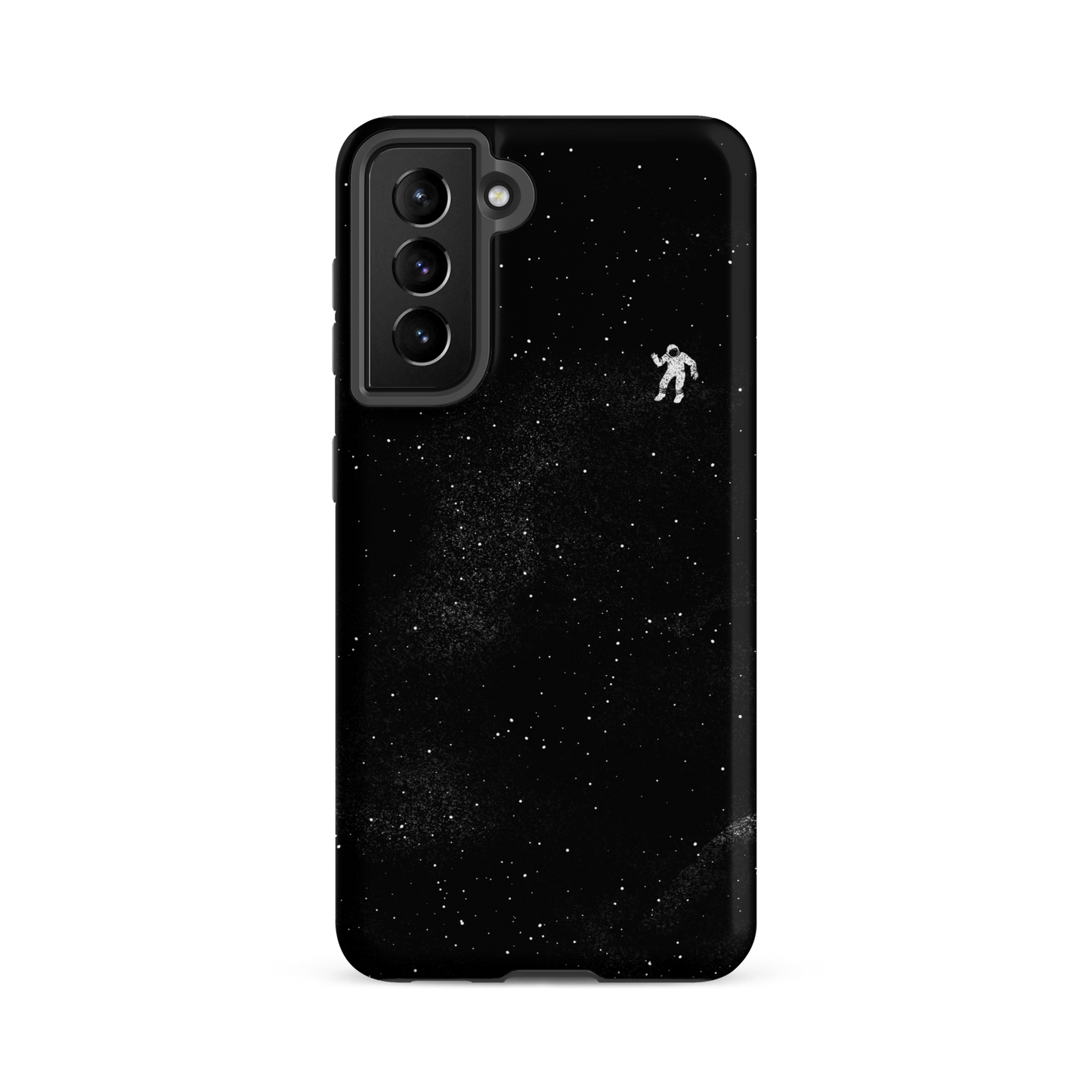 A small astronaut floating through space between the immensity of the universe and the stars. A perfect minimalist art for those who are passionate about space.