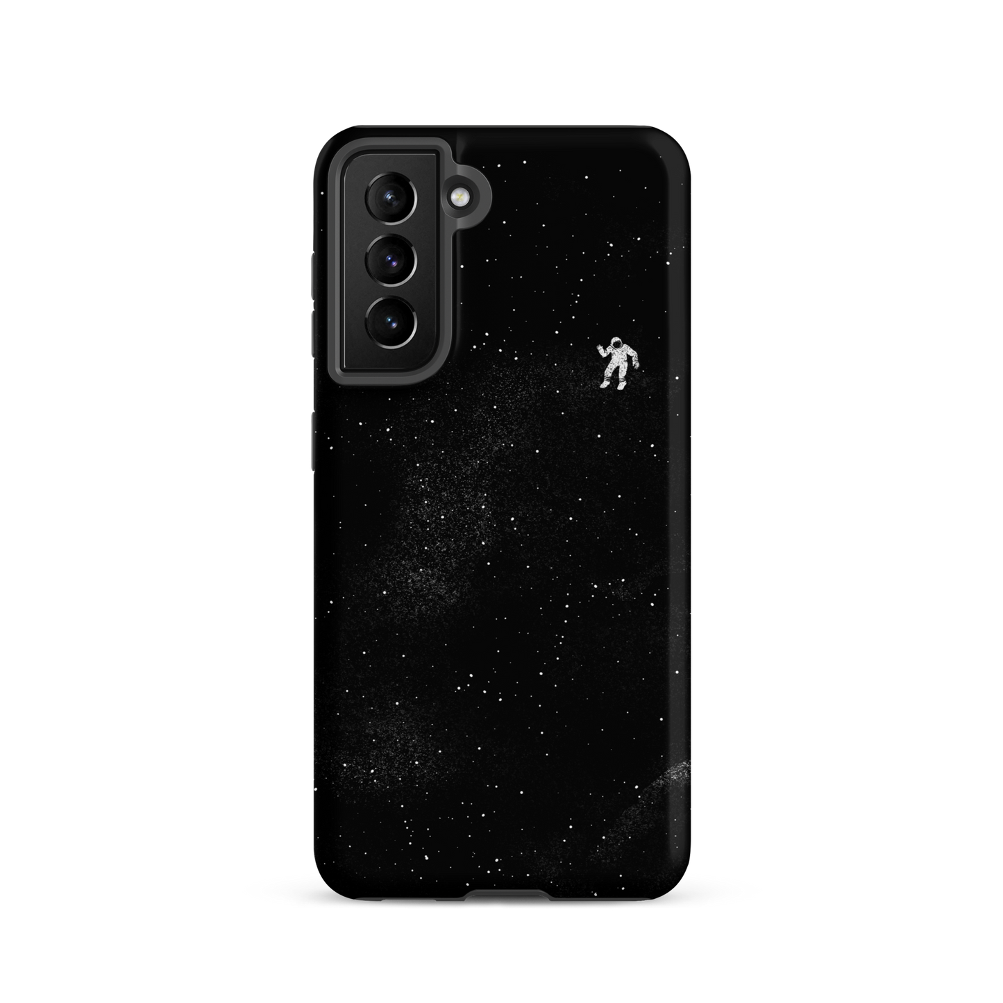 A small astronaut floating through space between the immensity of the universe and the stars. A perfect minimalist art for those who are passionate about space.