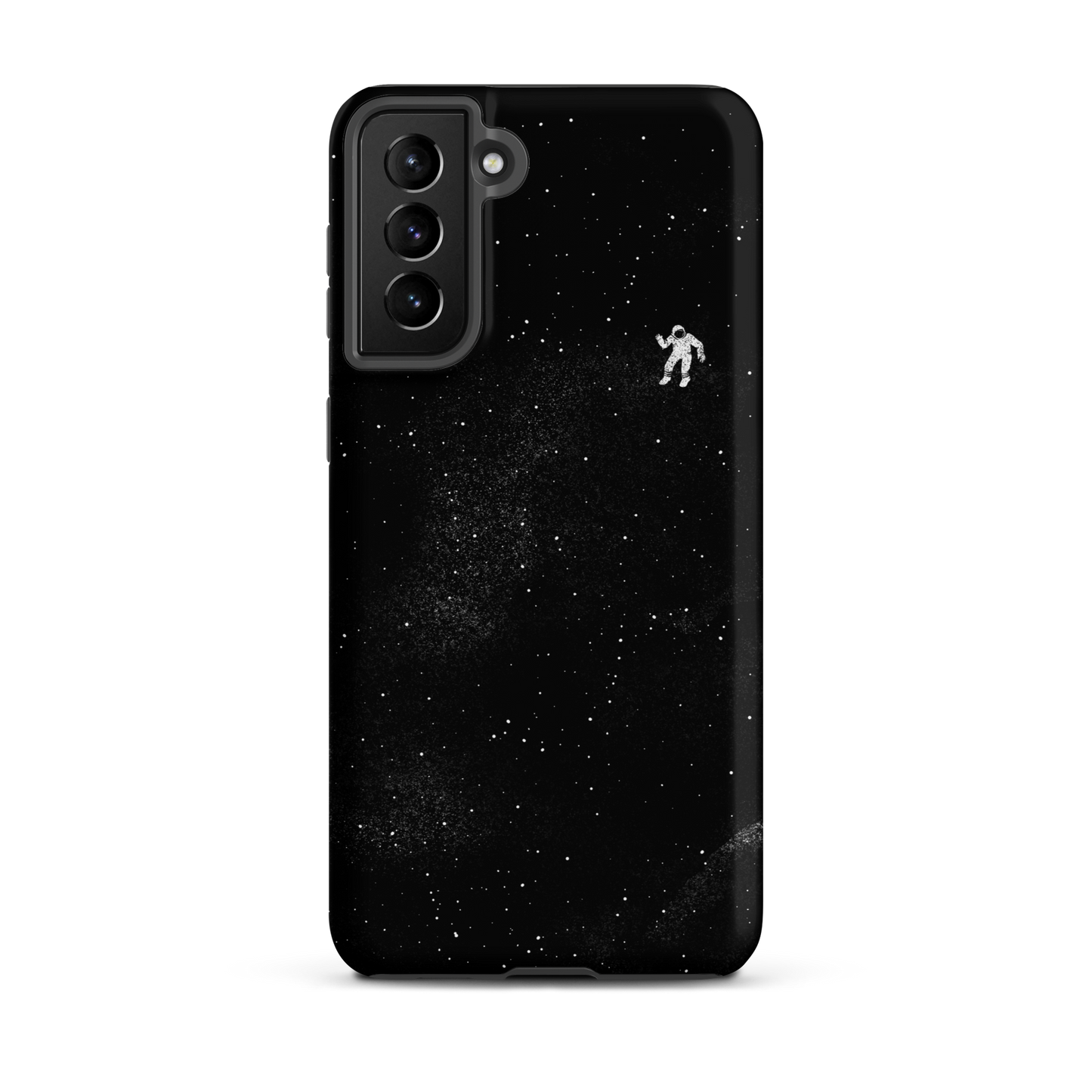 A small astronaut floating through space between the immensity of the universe and the stars. A perfect minimalist art for those who are passionate about space.