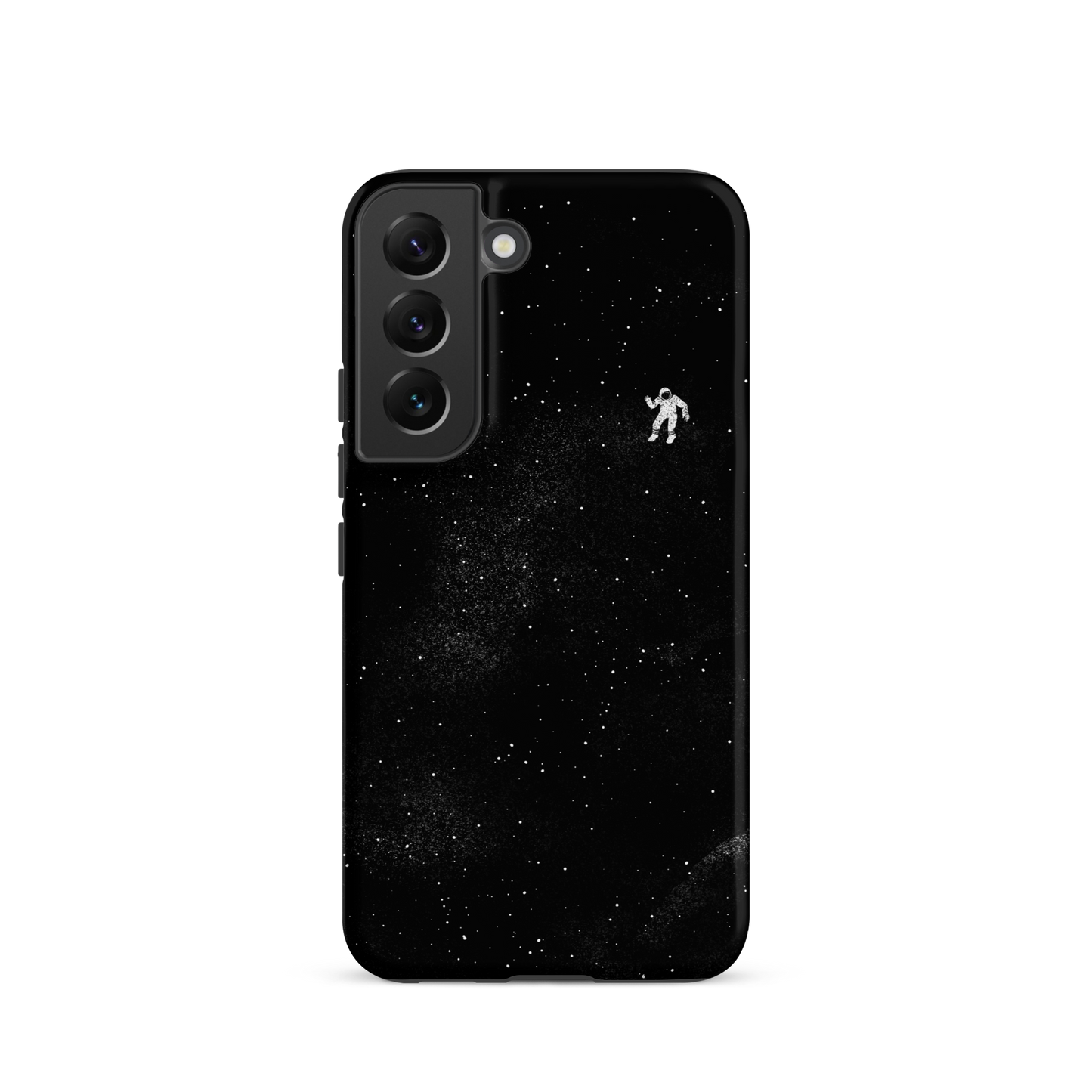 A small astronaut floating through space between the immensity of the universe and the stars. A perfect minimalist art for those who are passionate about space.