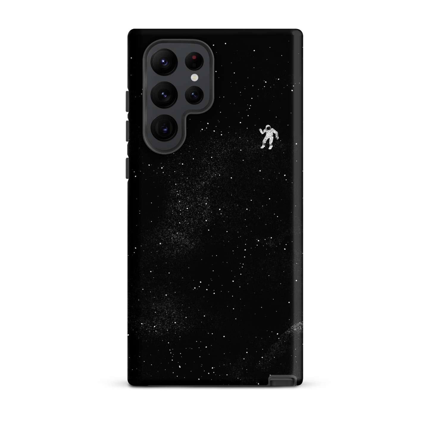 A small astronaut floating through space between the immensity of the universe and the stars. A perfect minimalist art for those who are passionate about space.