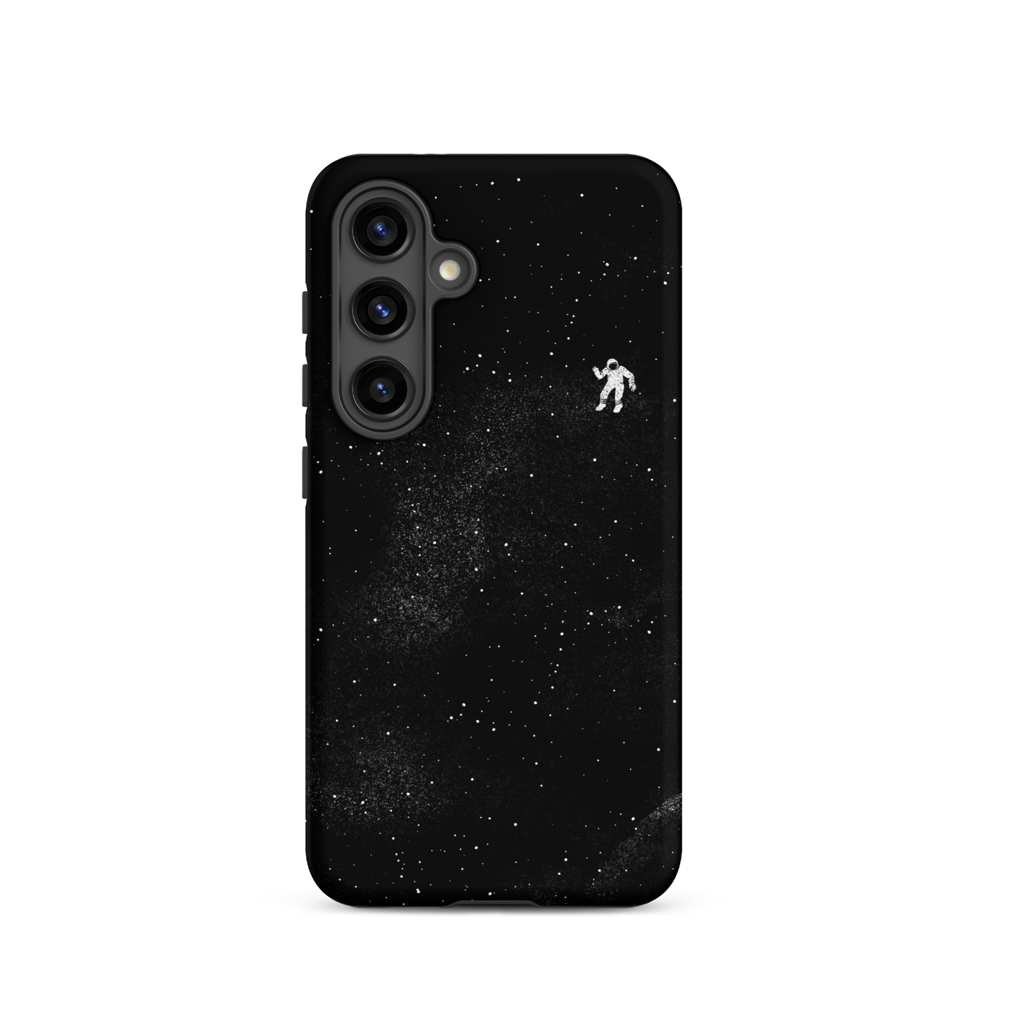 A small astronaut floating through space between the immensity of the universe and the stars. A perfect minimalist art for those who are passionate about space.