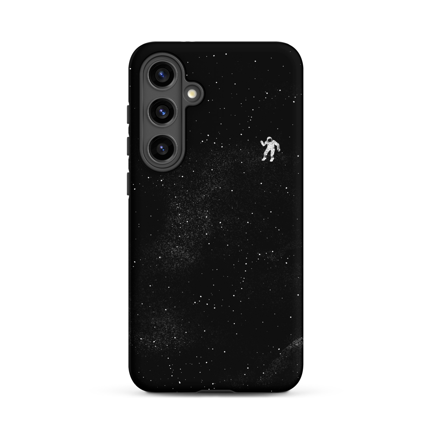 A small astronaut floating through space between the immensity of the universe and the stars. A perfect minimalist art for those who are passionate about space.